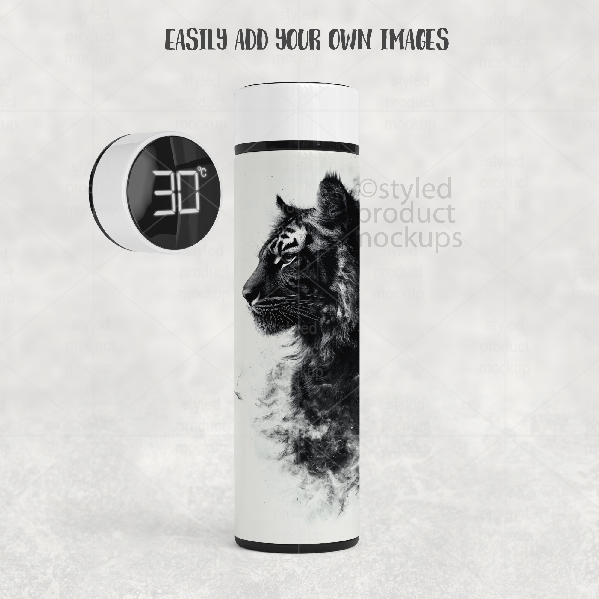 Smart Tumbler with LED Lid Mockup