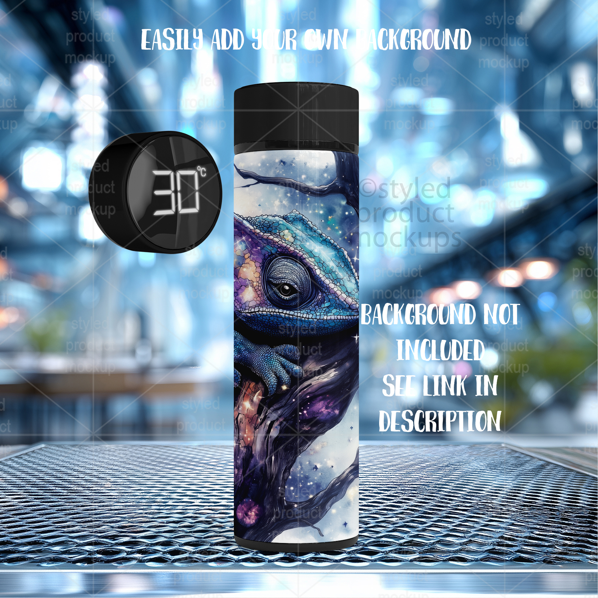 Smart Tumbler with LED Lid Mockup