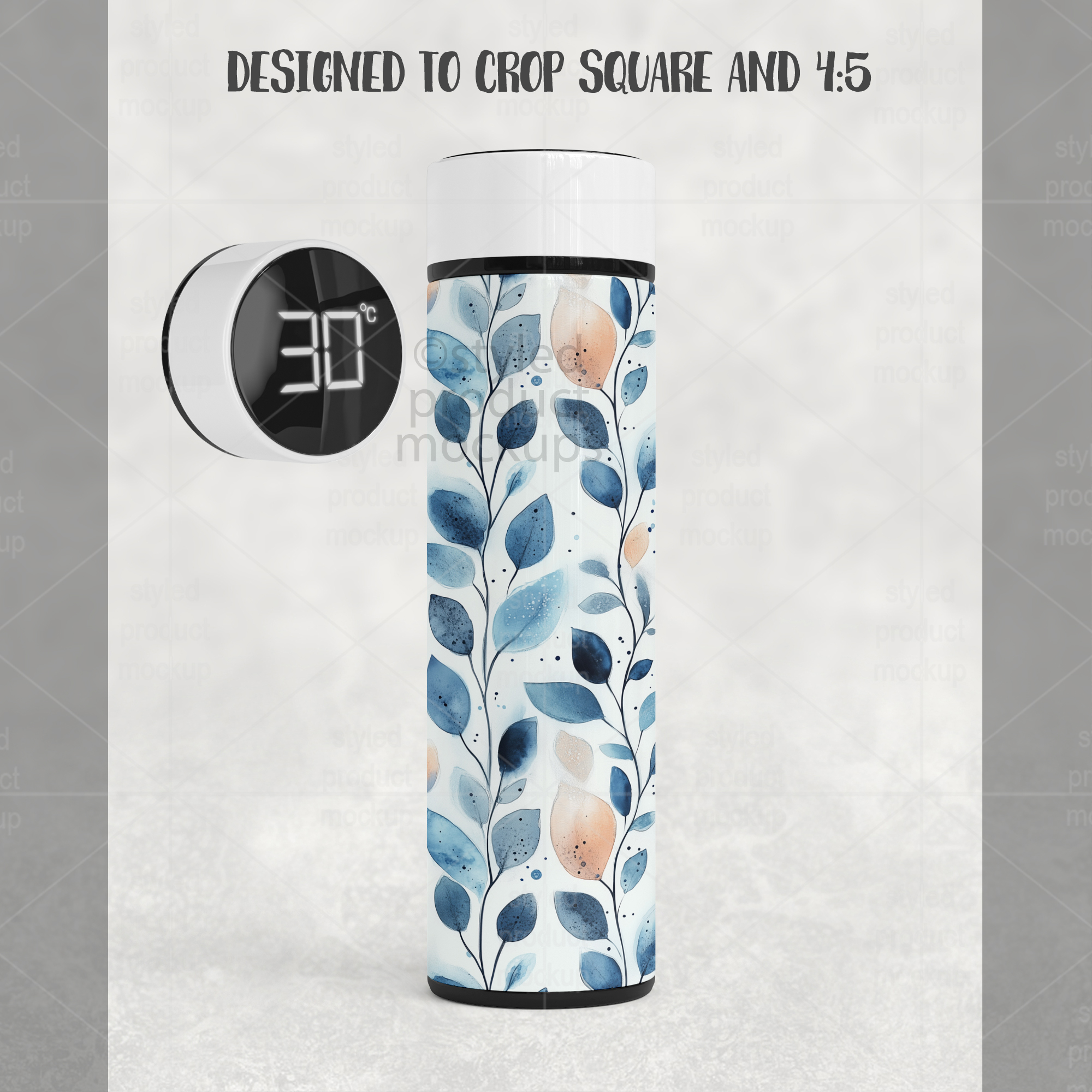 Smart Tumbler with LED Lid Mockup