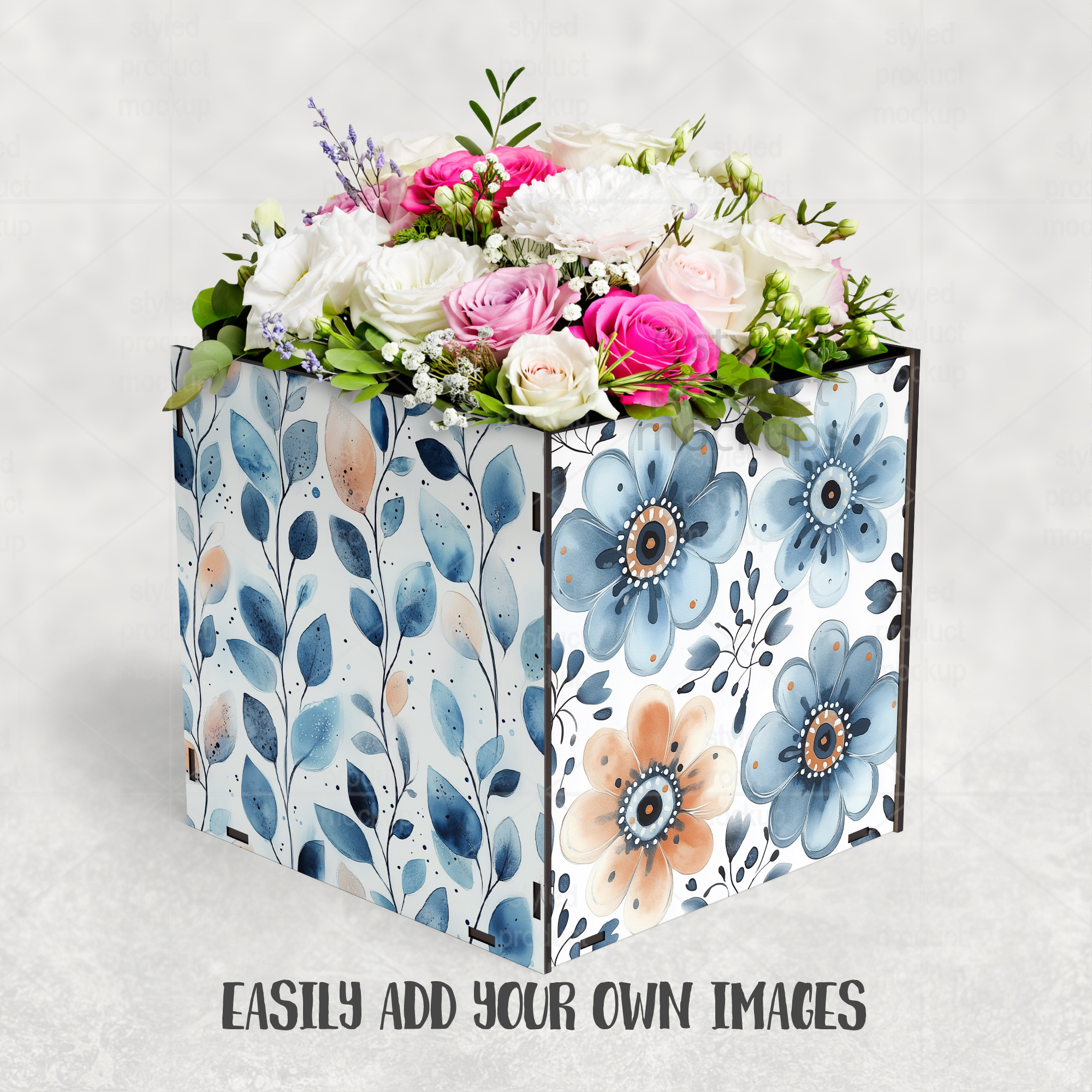 Sublimation Centerpiece Box Mockup