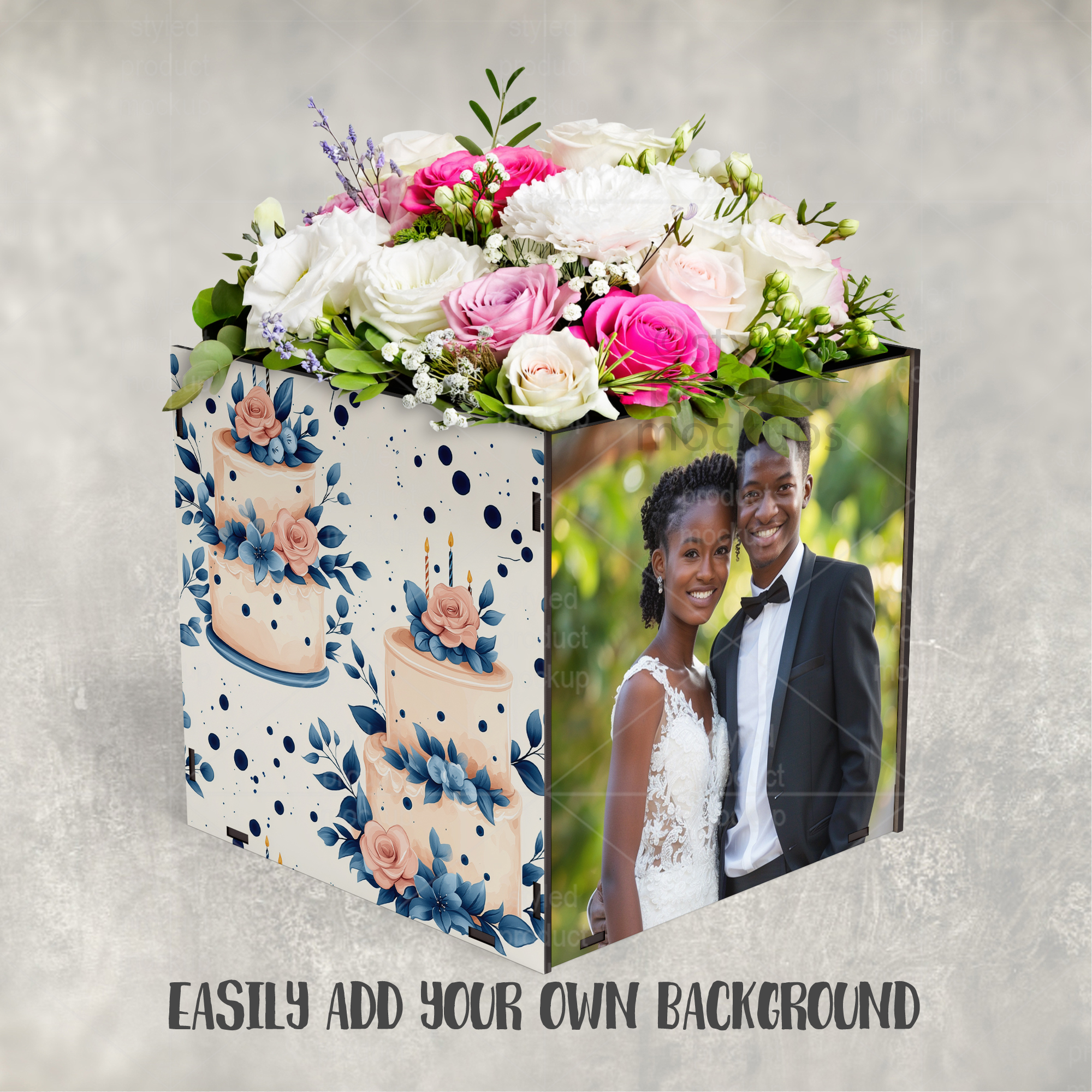 Sublimation Centerpiece Box Mockup