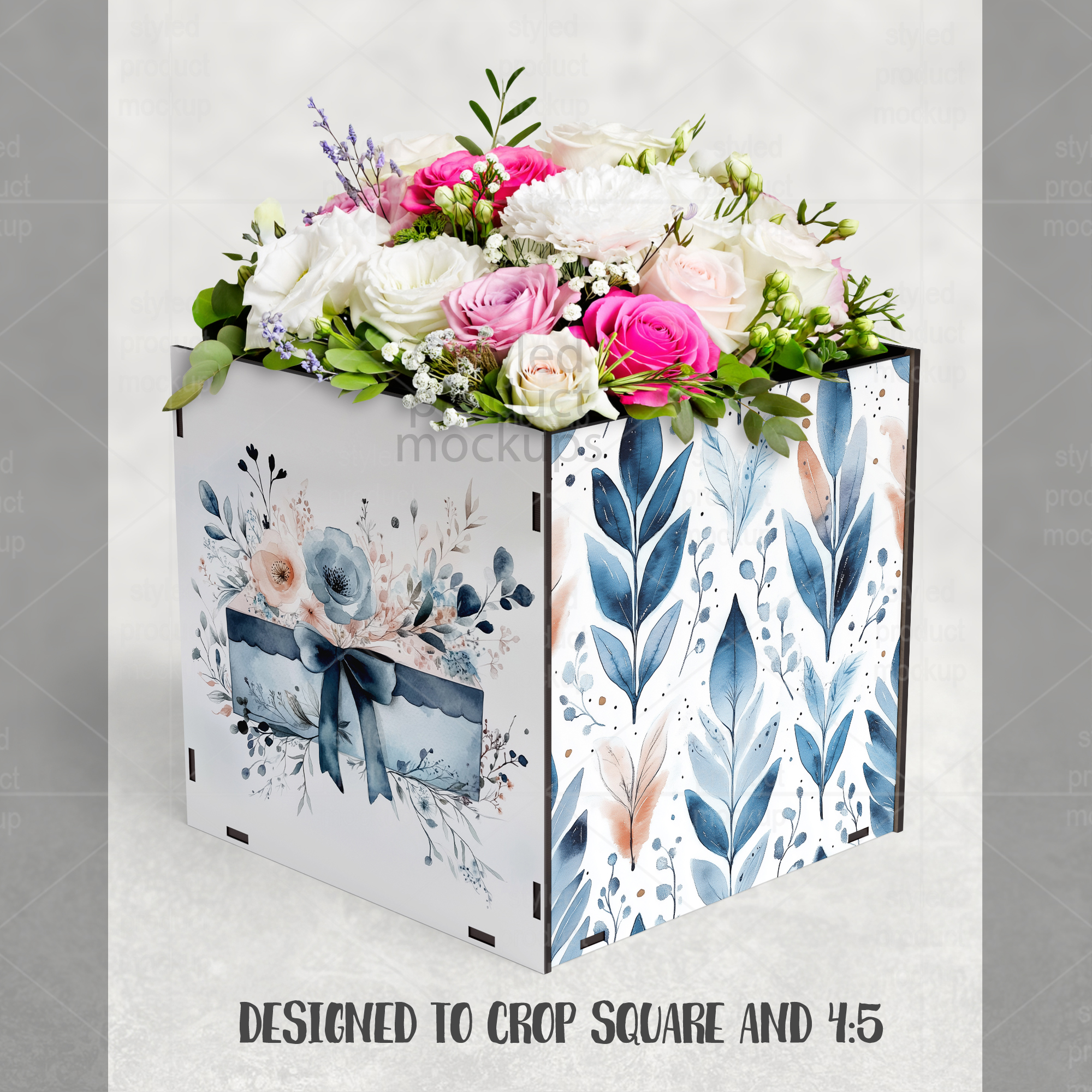 Sublimation Centerpiece Box Mockup