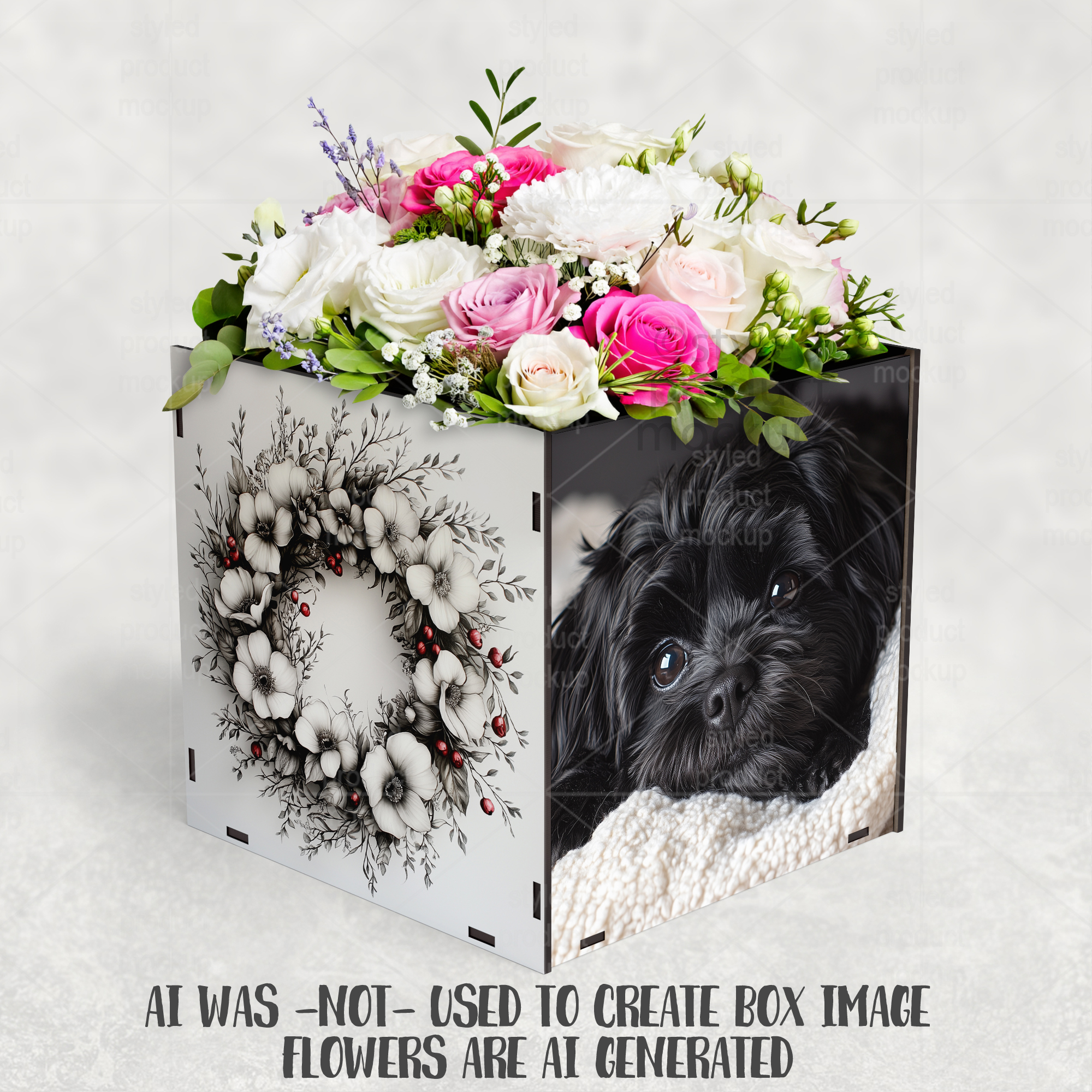 Sublimation Centerpiece Box Mockup