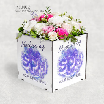 Sublimation Centerpiece Box Mockup