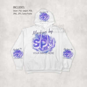 Sublimation Sweatshirt Flat Lay Mockup