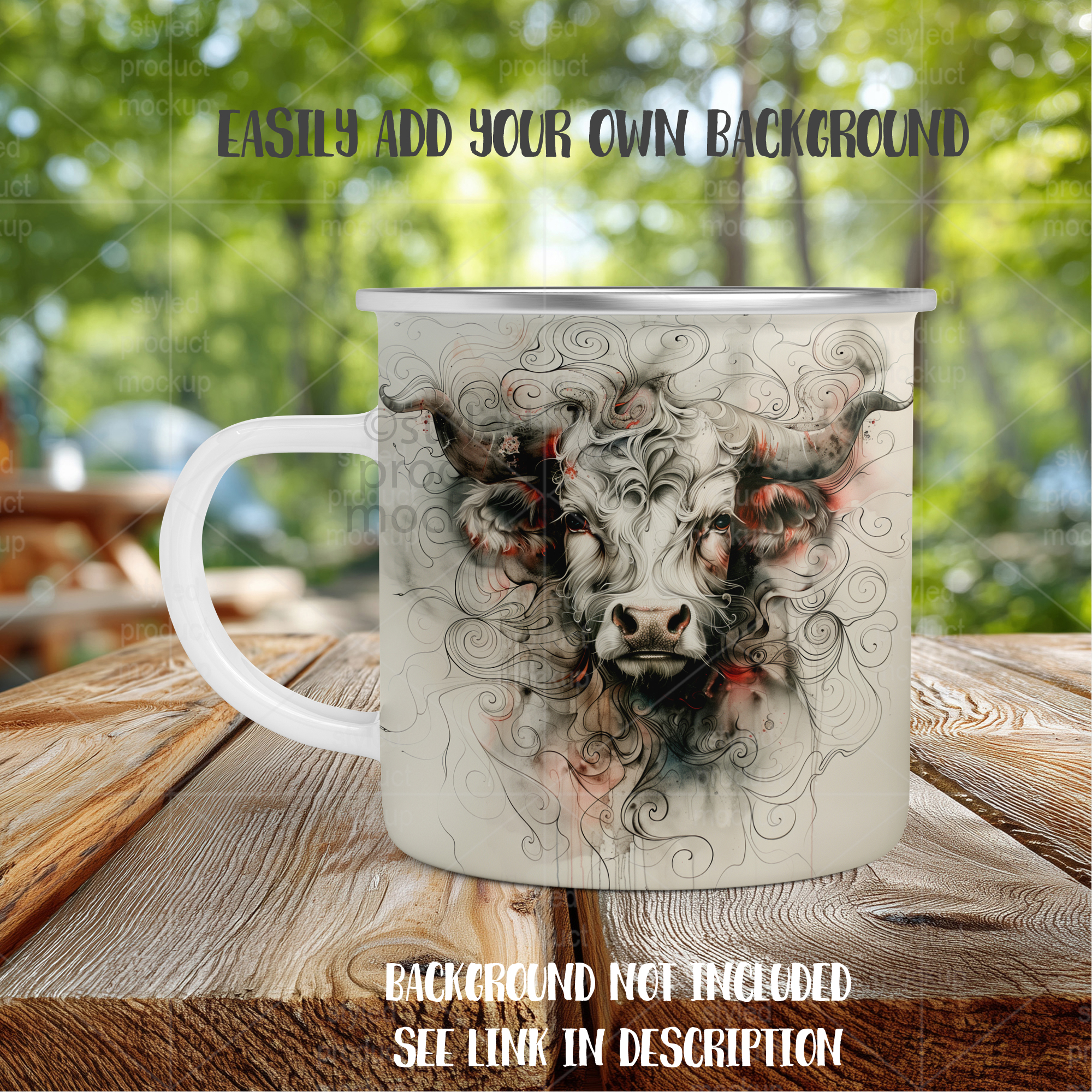 11oz camp mug Mockup