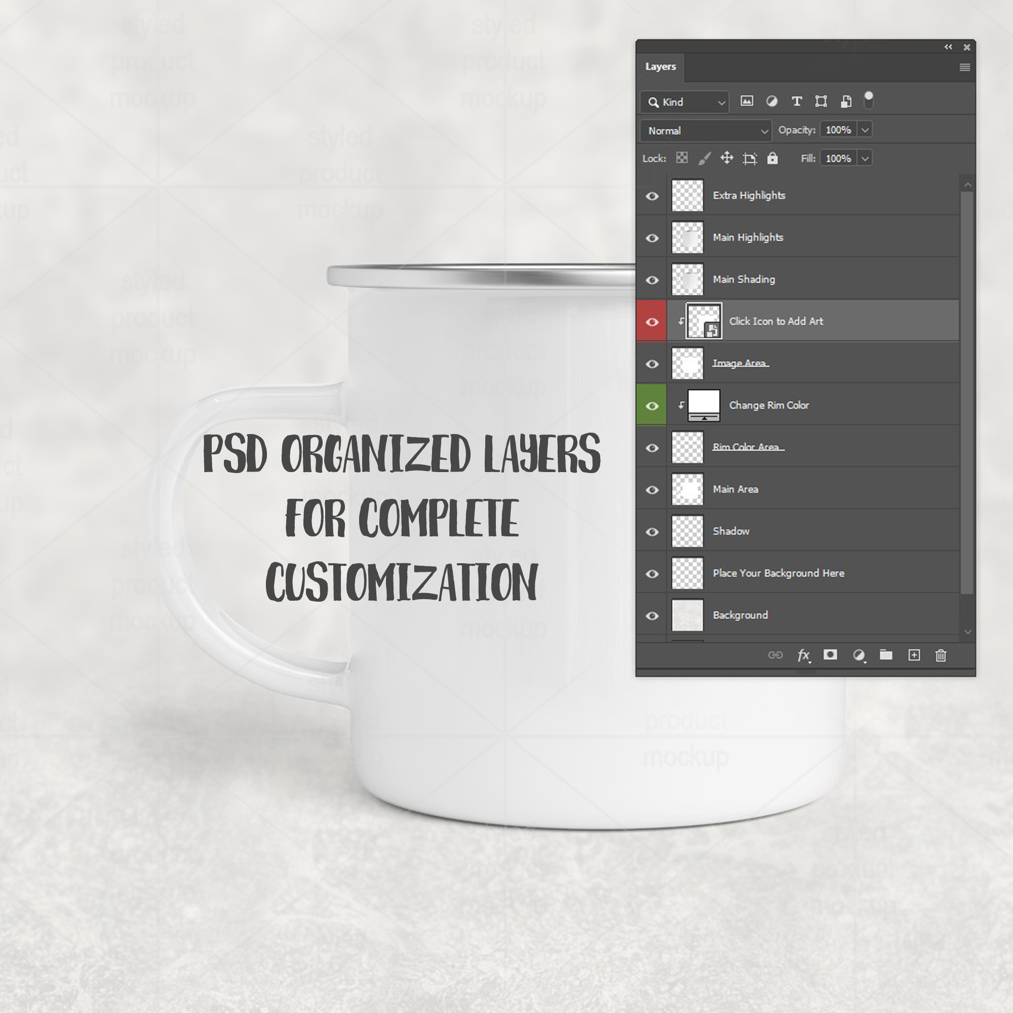 11oz camp mug Mockup