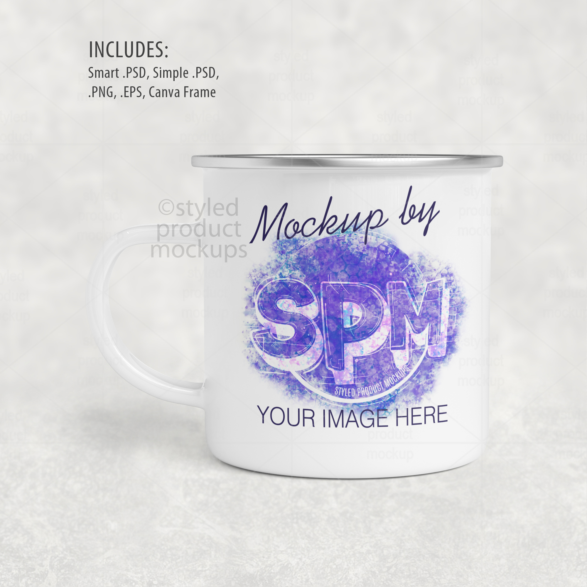 11oz camp mug Mockup