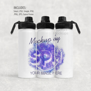 18oz sports bottle Mockup