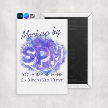 Rectangle Magnet Mockup