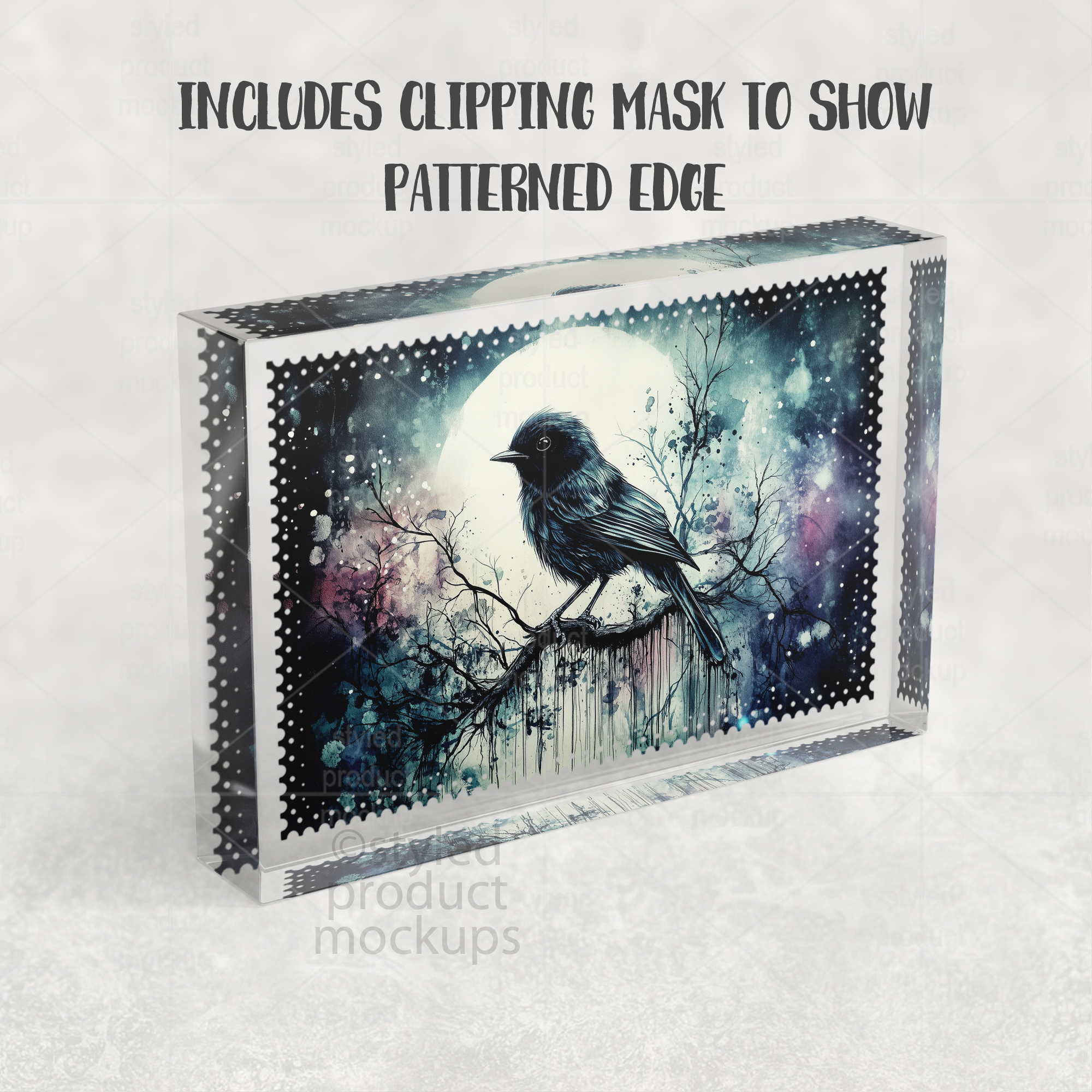 4x6 Crystal Photo Block Mockup