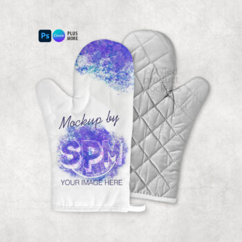 Dye Sublimation Oven Mitt Mockup