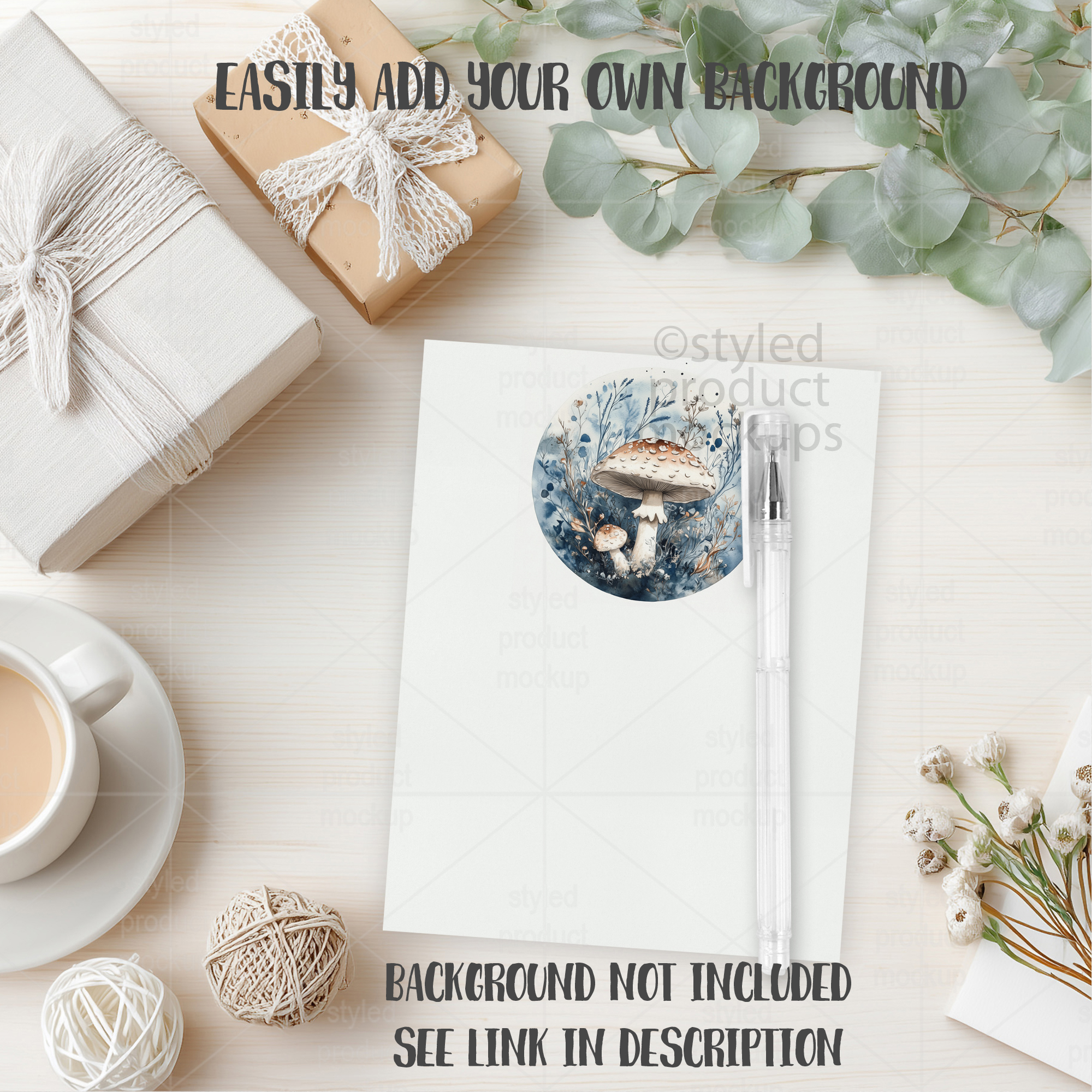 4.25x5.5 Paper Notepad Mockup