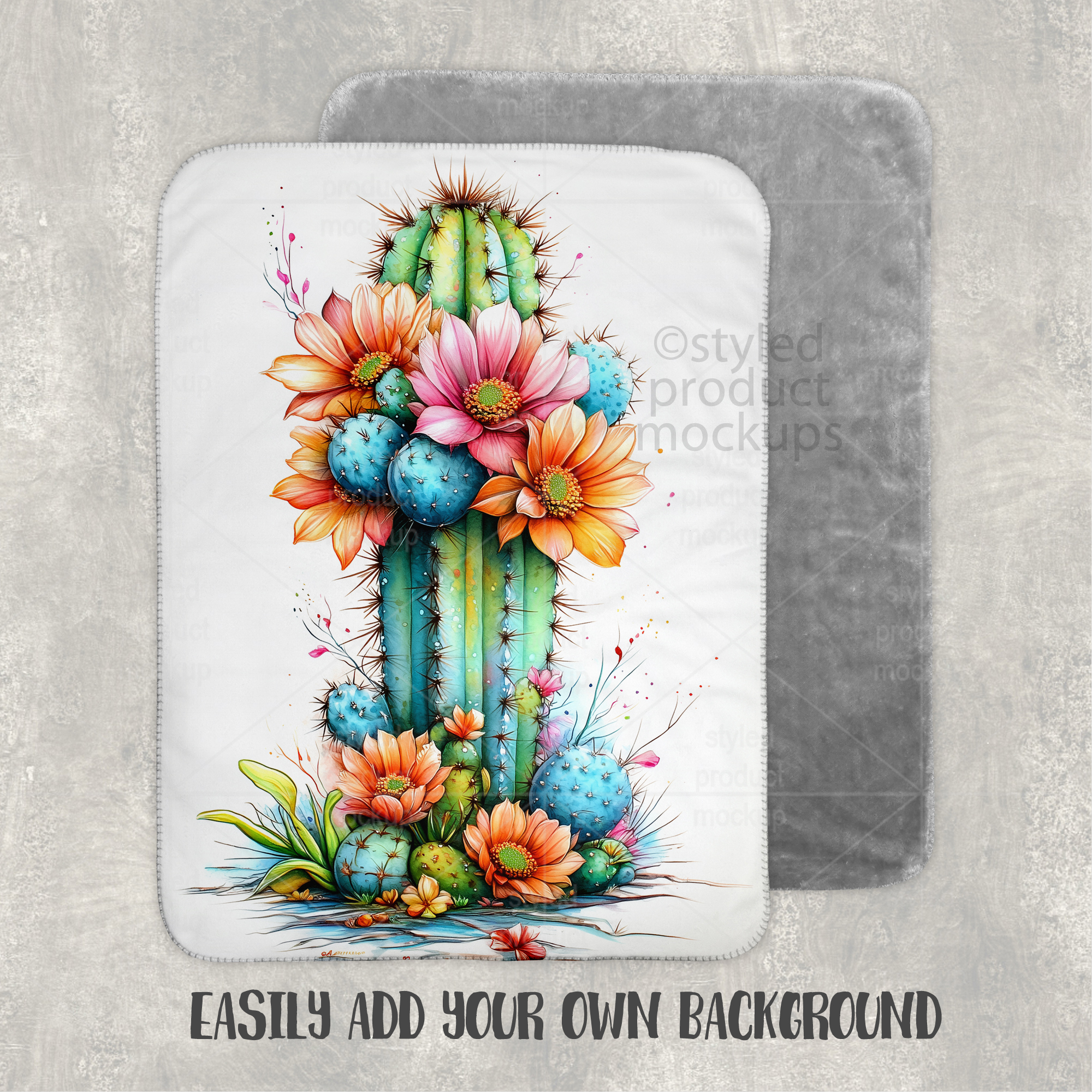 30x40 Sherpa Baby Blanket Mockup