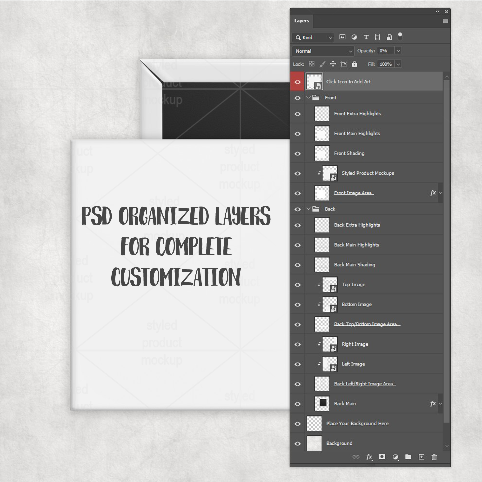 Square Magnet Mockup