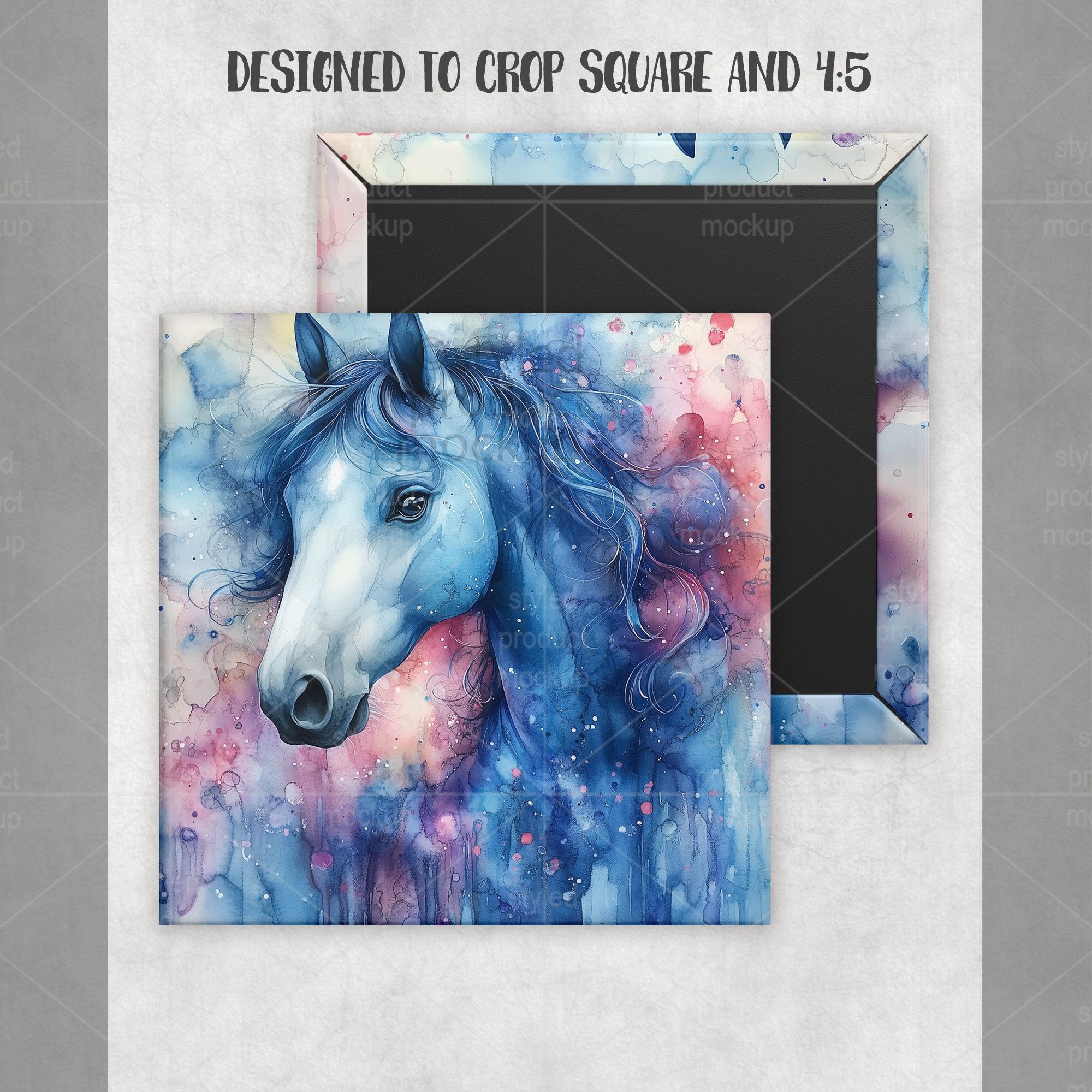 Square Magnet Mockup