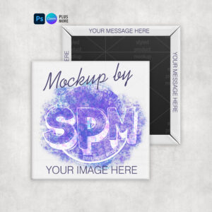 Square Magnet Mockup
