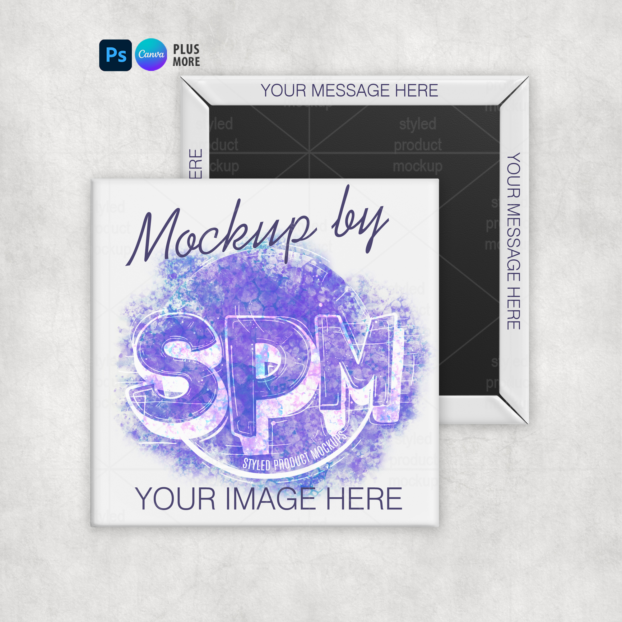 Square Magnet Mockup