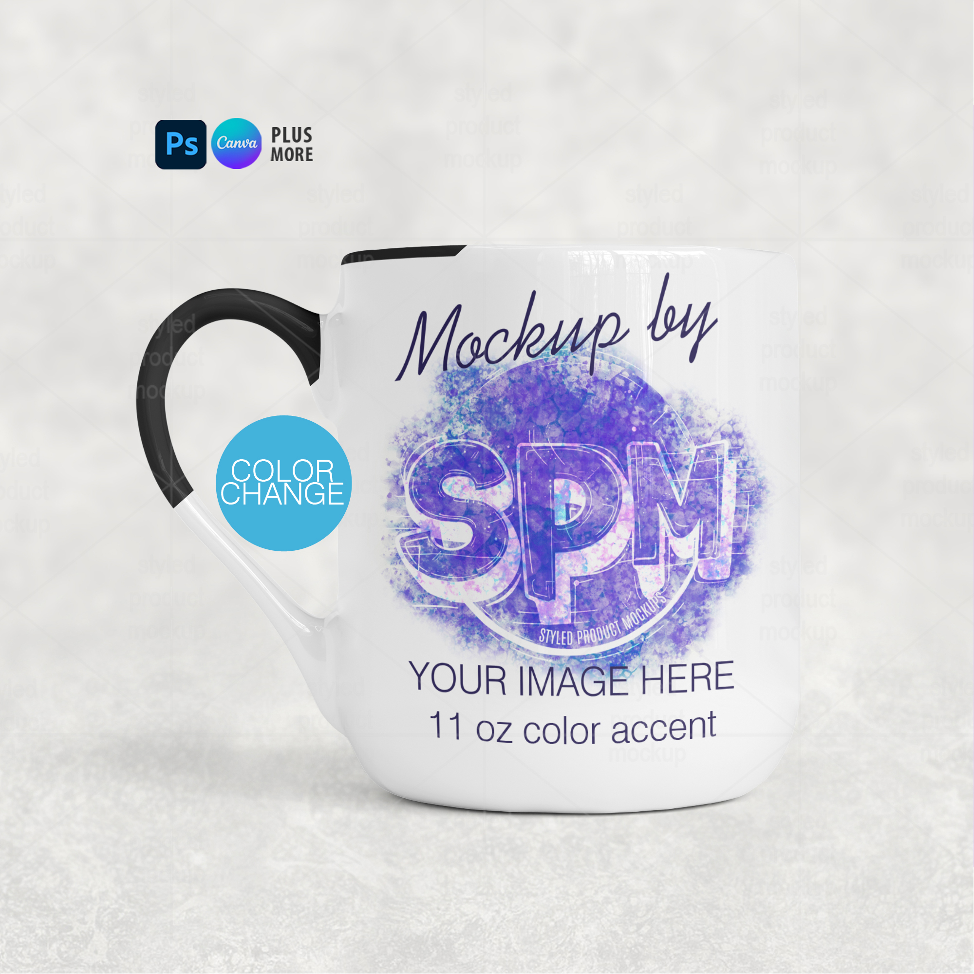 11oz Mug Mockup Curved Handle
