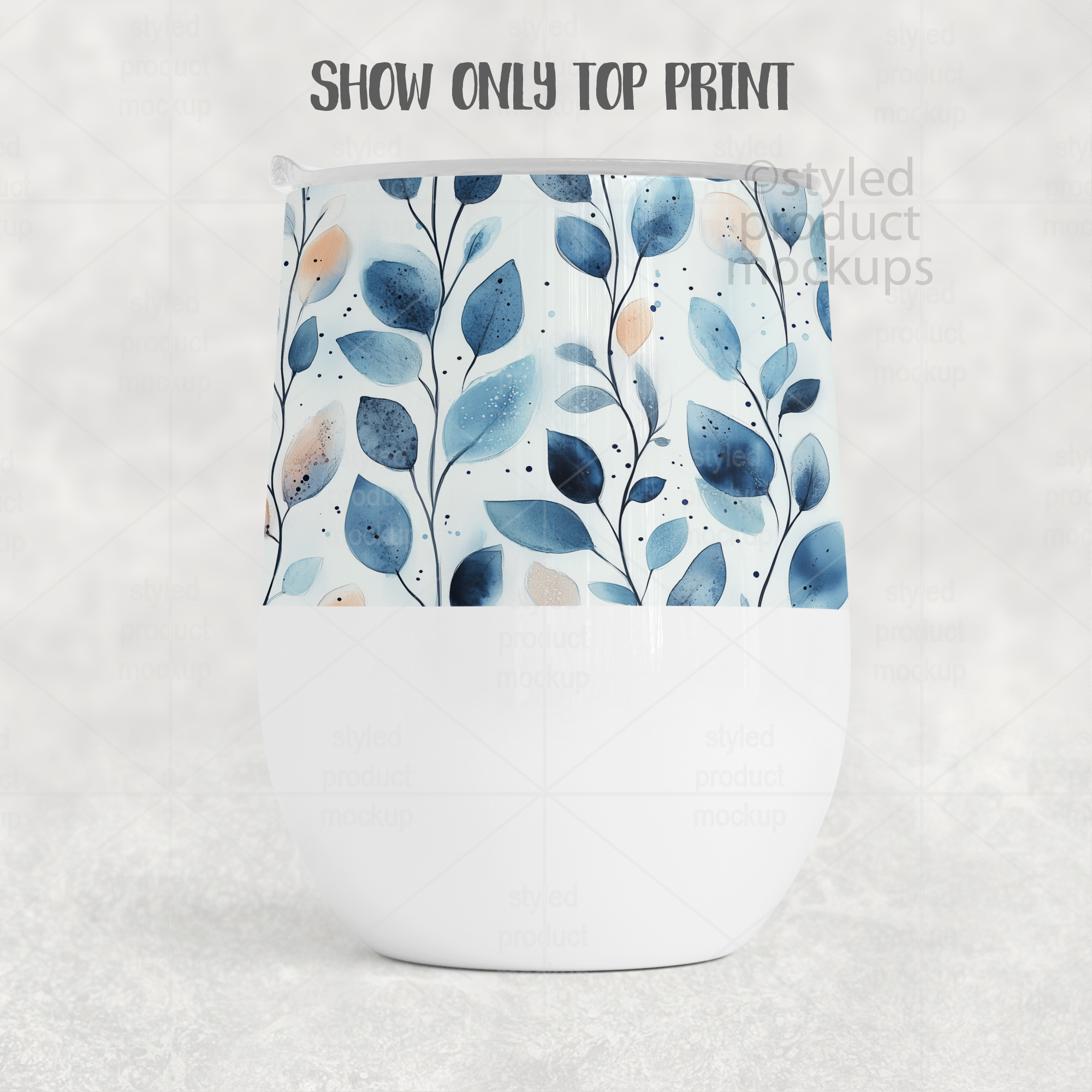 12oz Wine Tumbler Mockup
