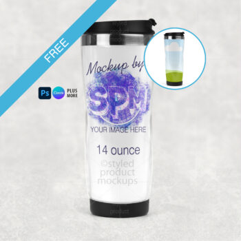 Free Water Bottle Mockup