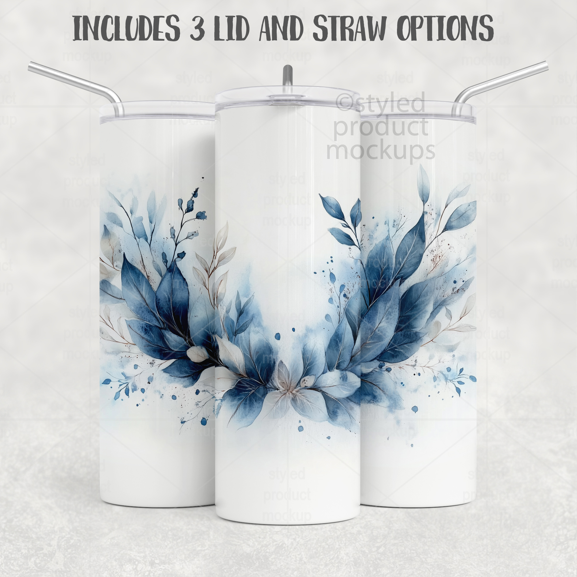 20oz Tumbler Full Wrap Mockup