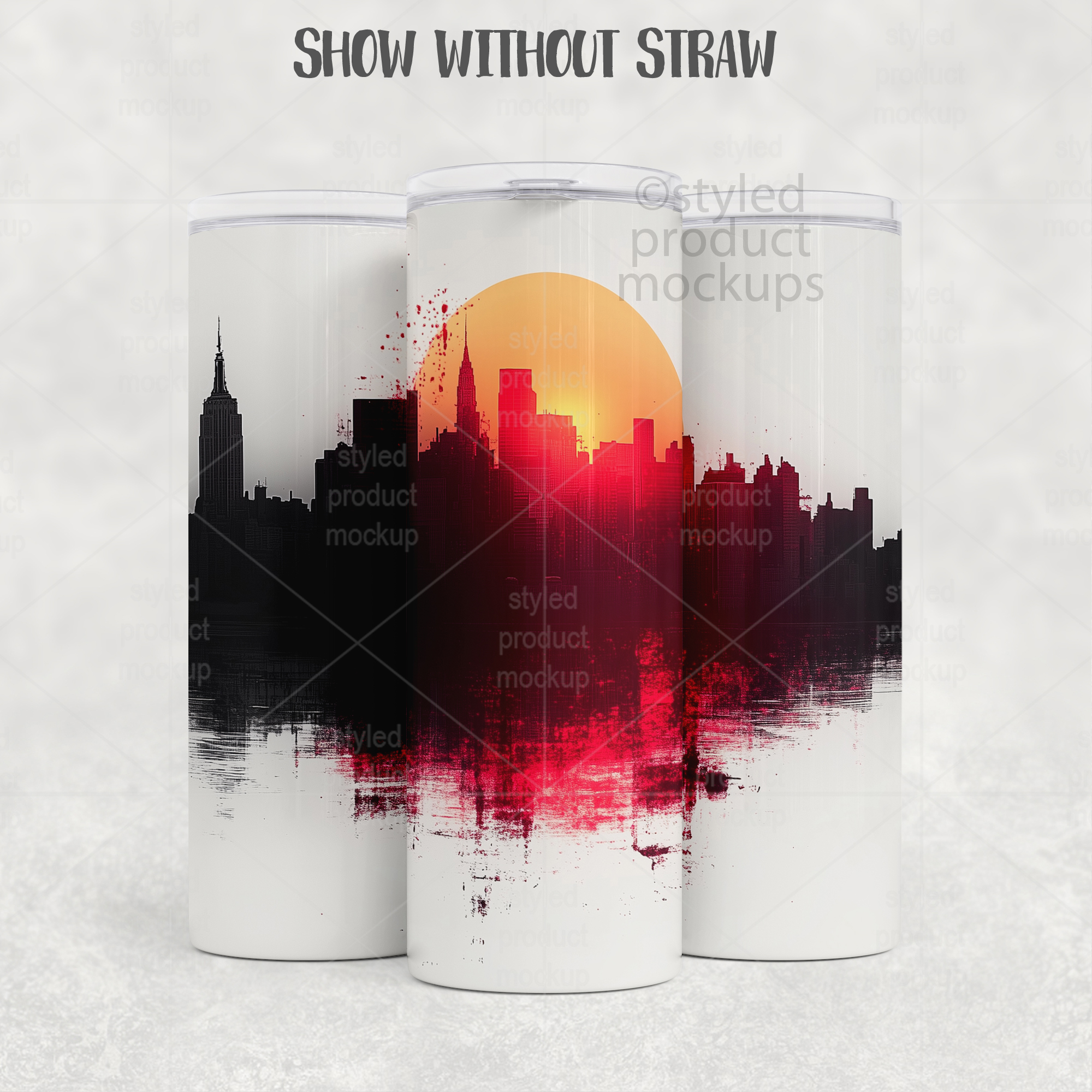 20oz Tumbler Full Wrap Mockup