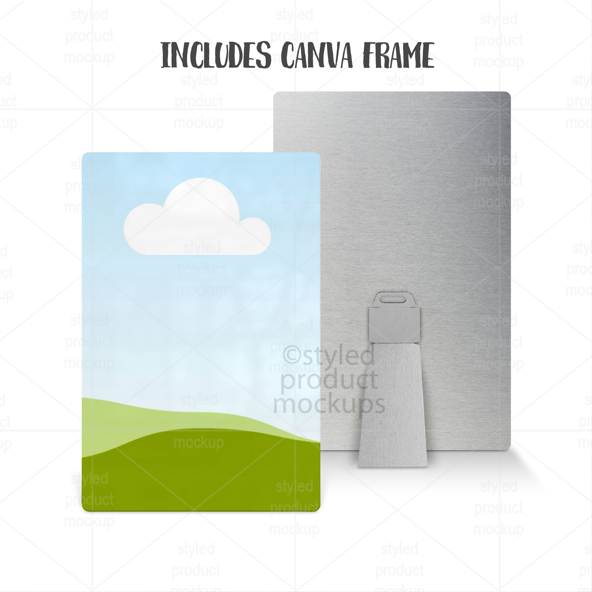 8x12 Aluminum Photo Panel Mockup