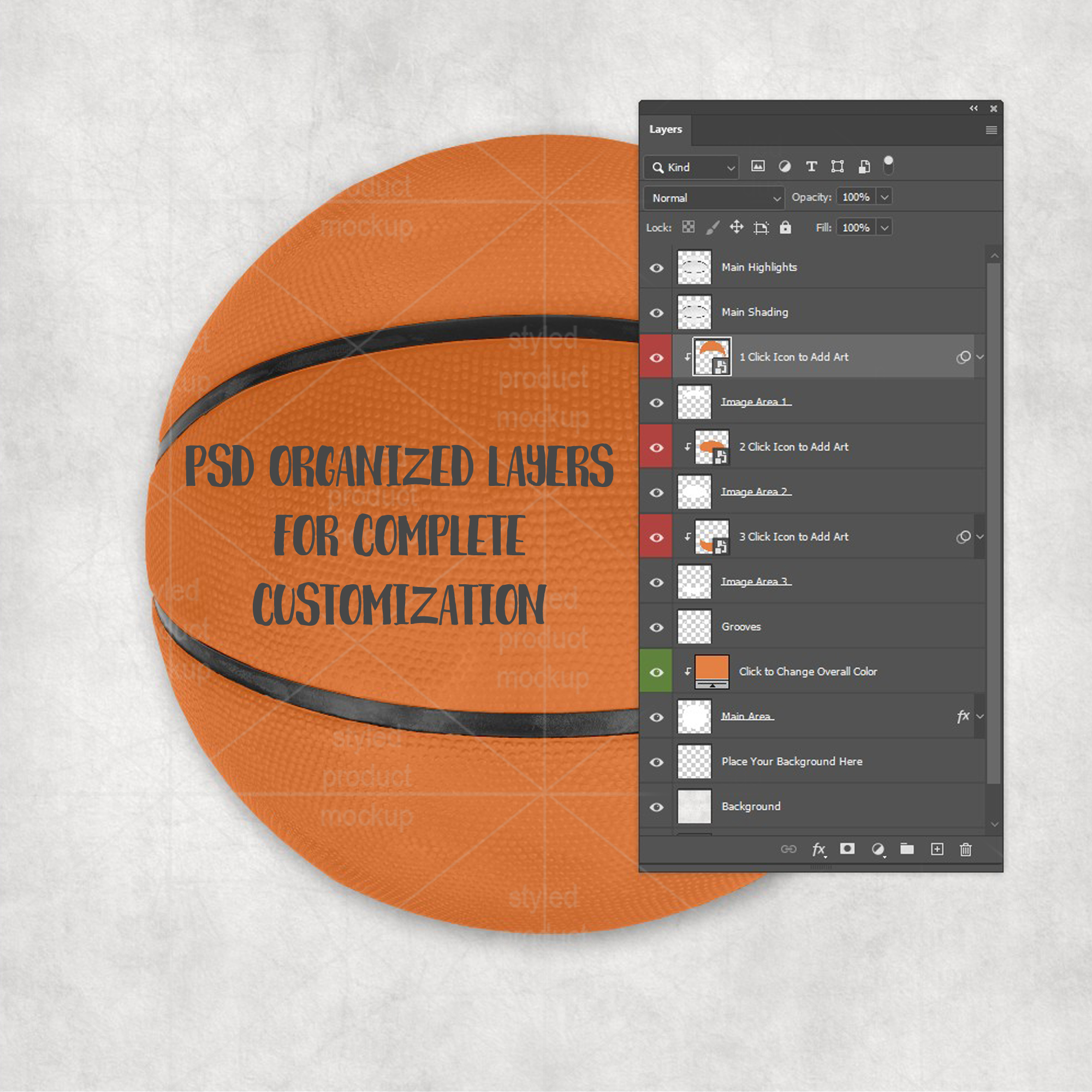 Basketball Panel Mockup