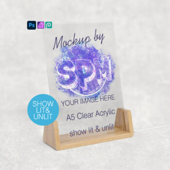 LED Acrylic Photo Frame Mockup