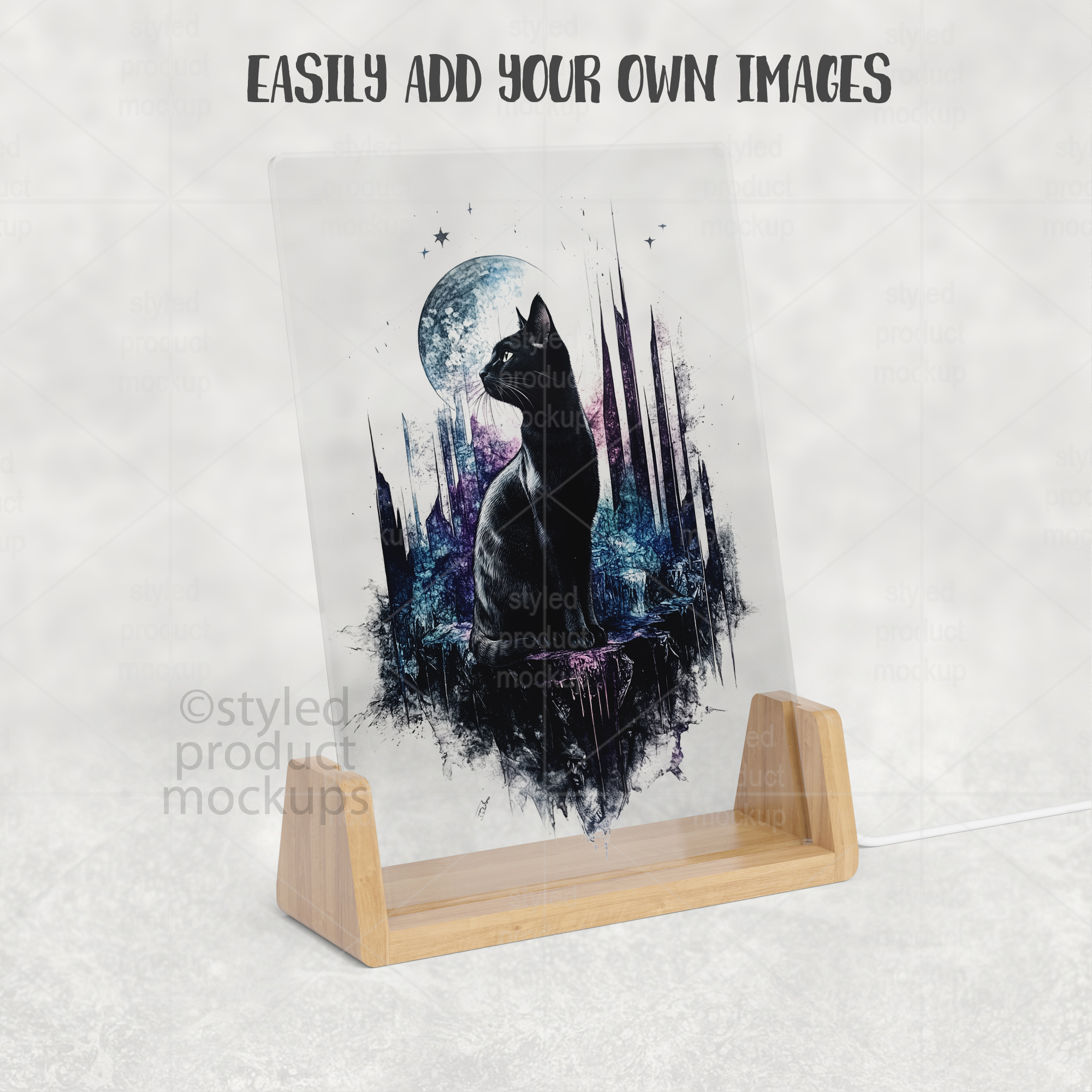 LED Acrylic Photo Frame Mockup