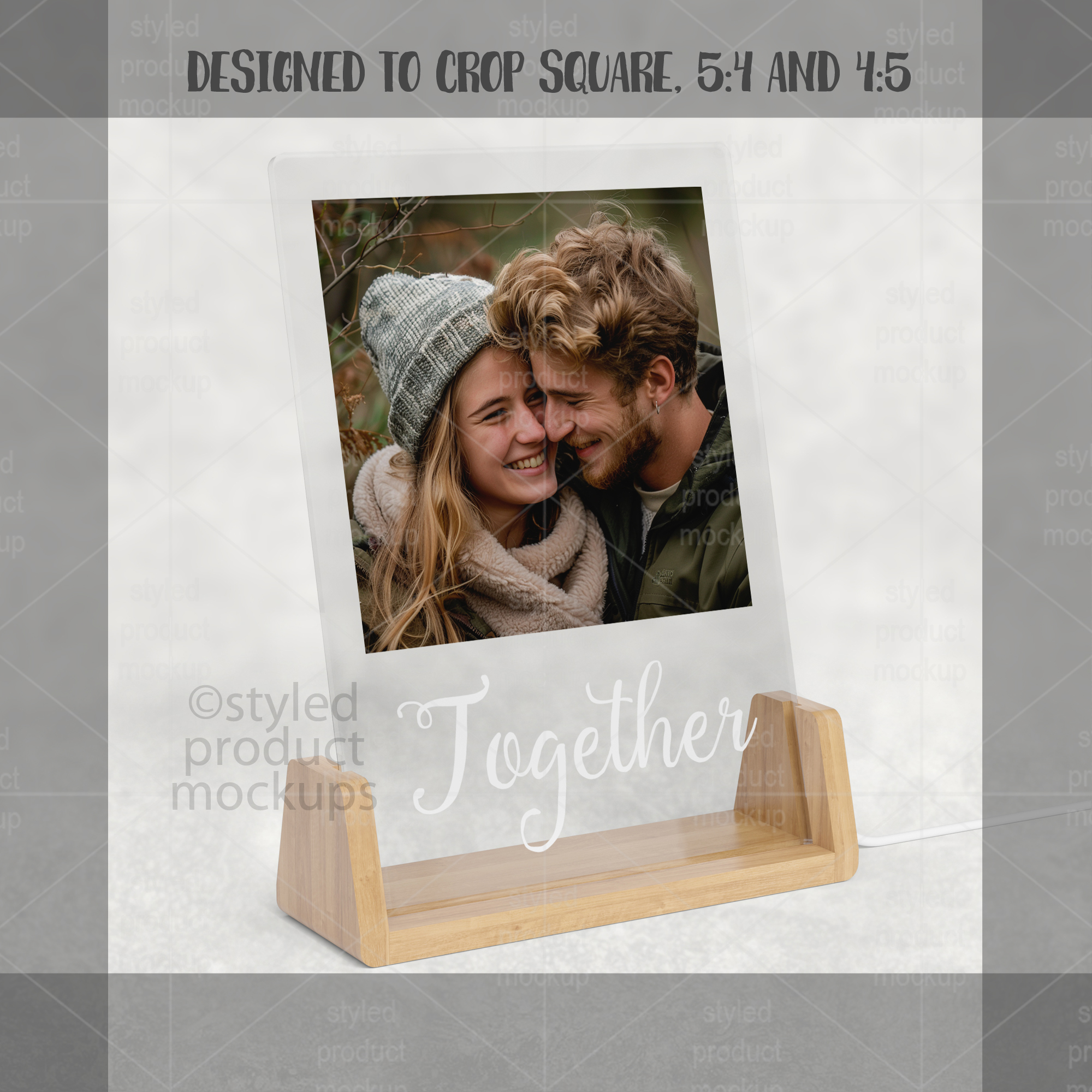 LED Acrylic Photo Frame Mockup