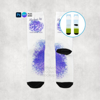 Crew Sock Mockup
