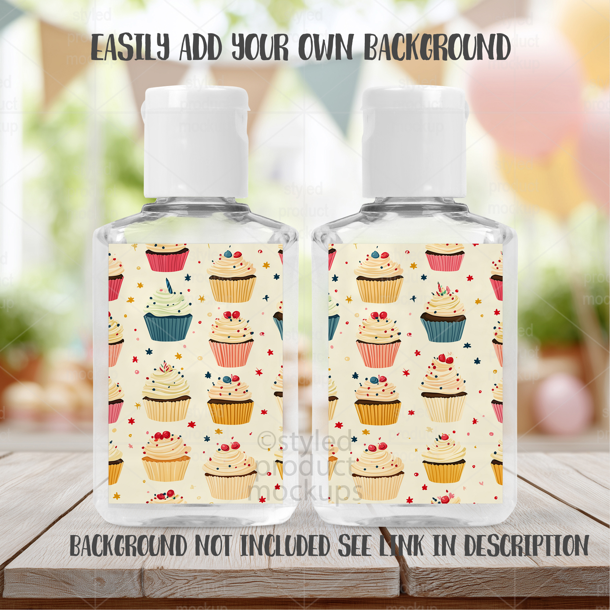 Hand Sanitizer Label Mockup