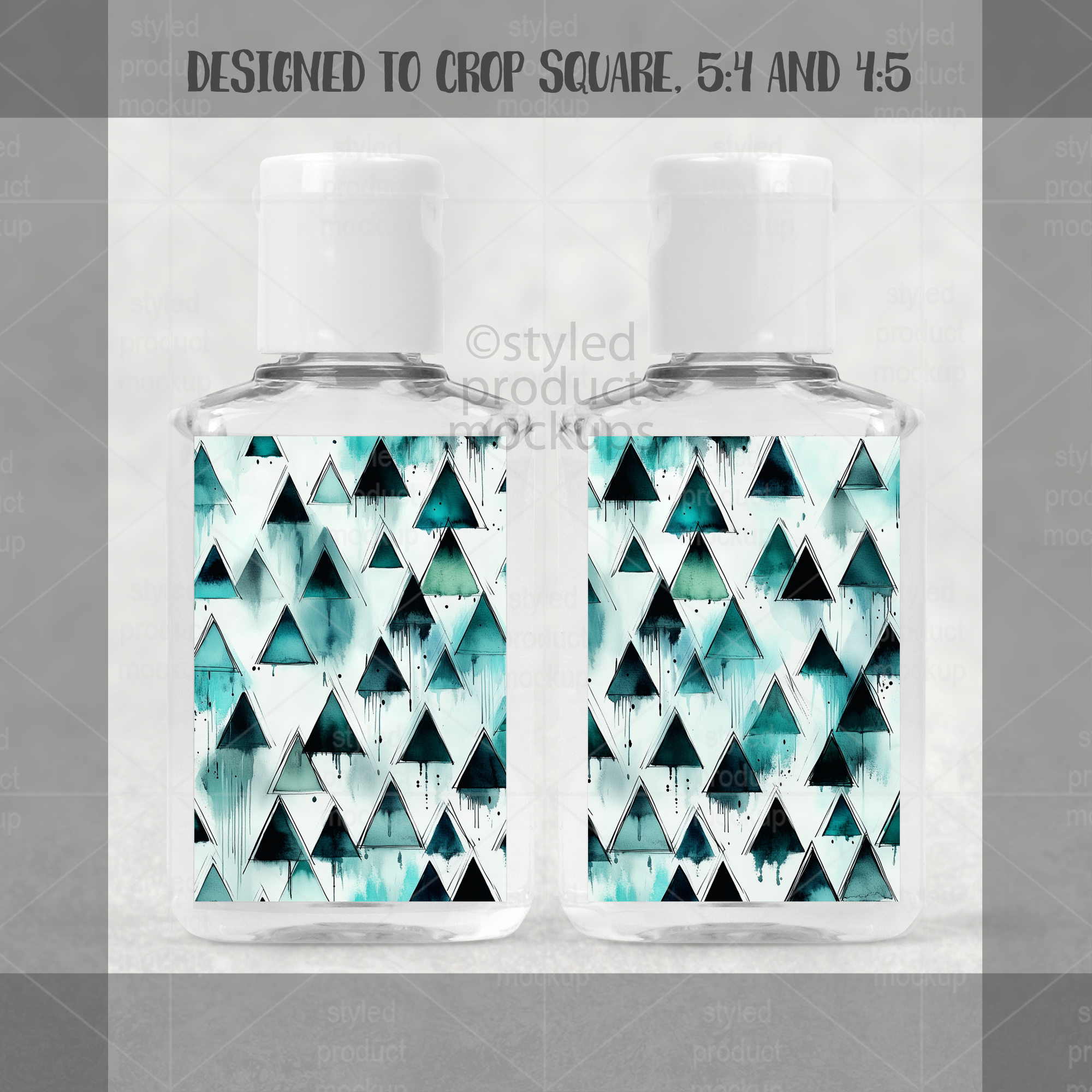 Hand Sanitizer Label Mockup