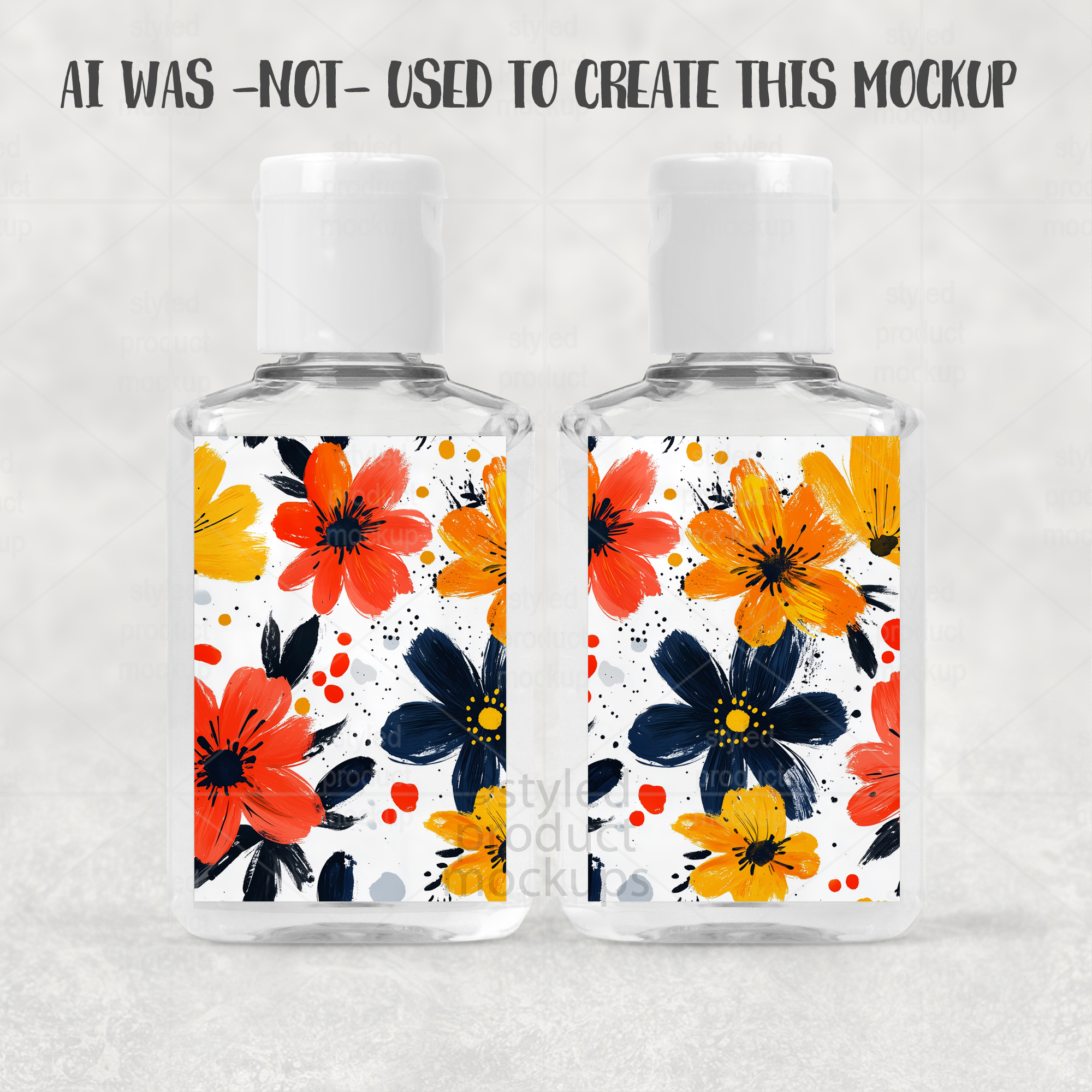 Hand Sanitizer Label Mockup