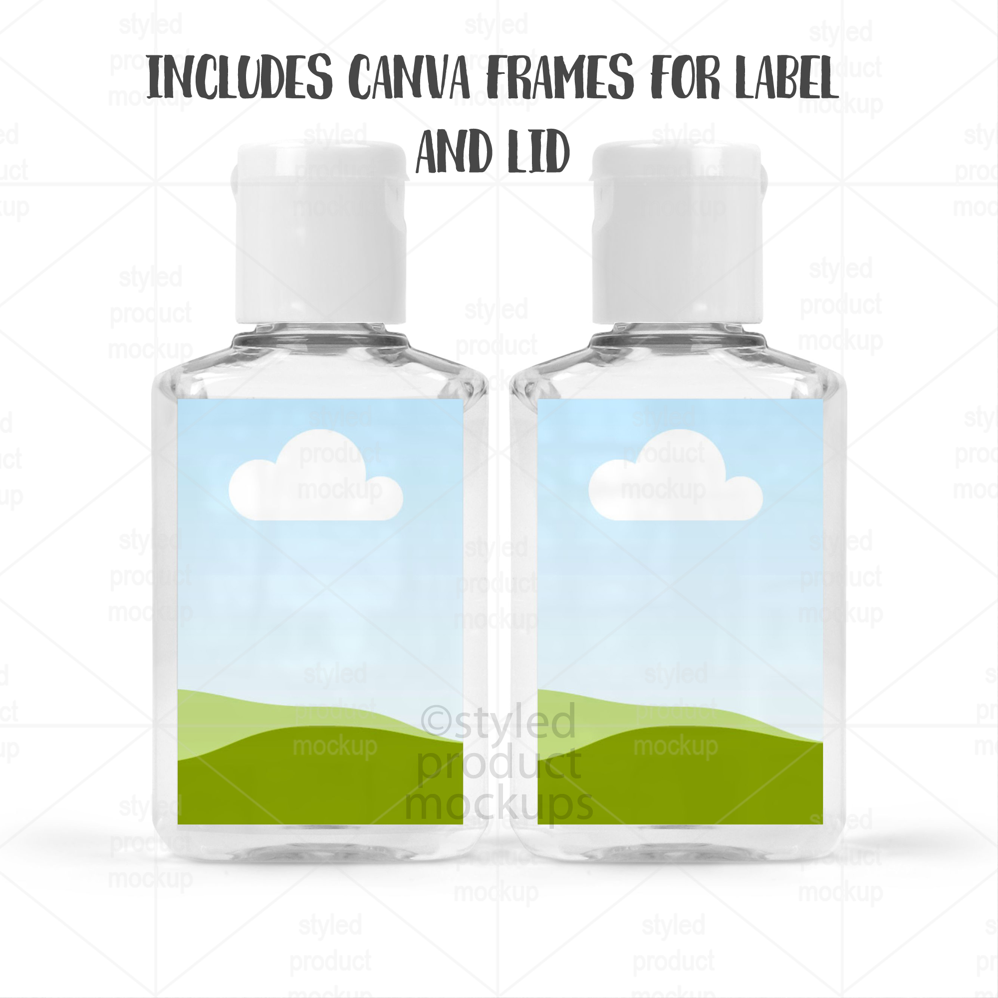 Hand Sanitizer Label Mockup