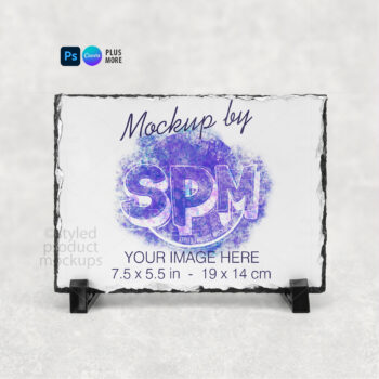 Horizontal Rectangle Slate Mockup