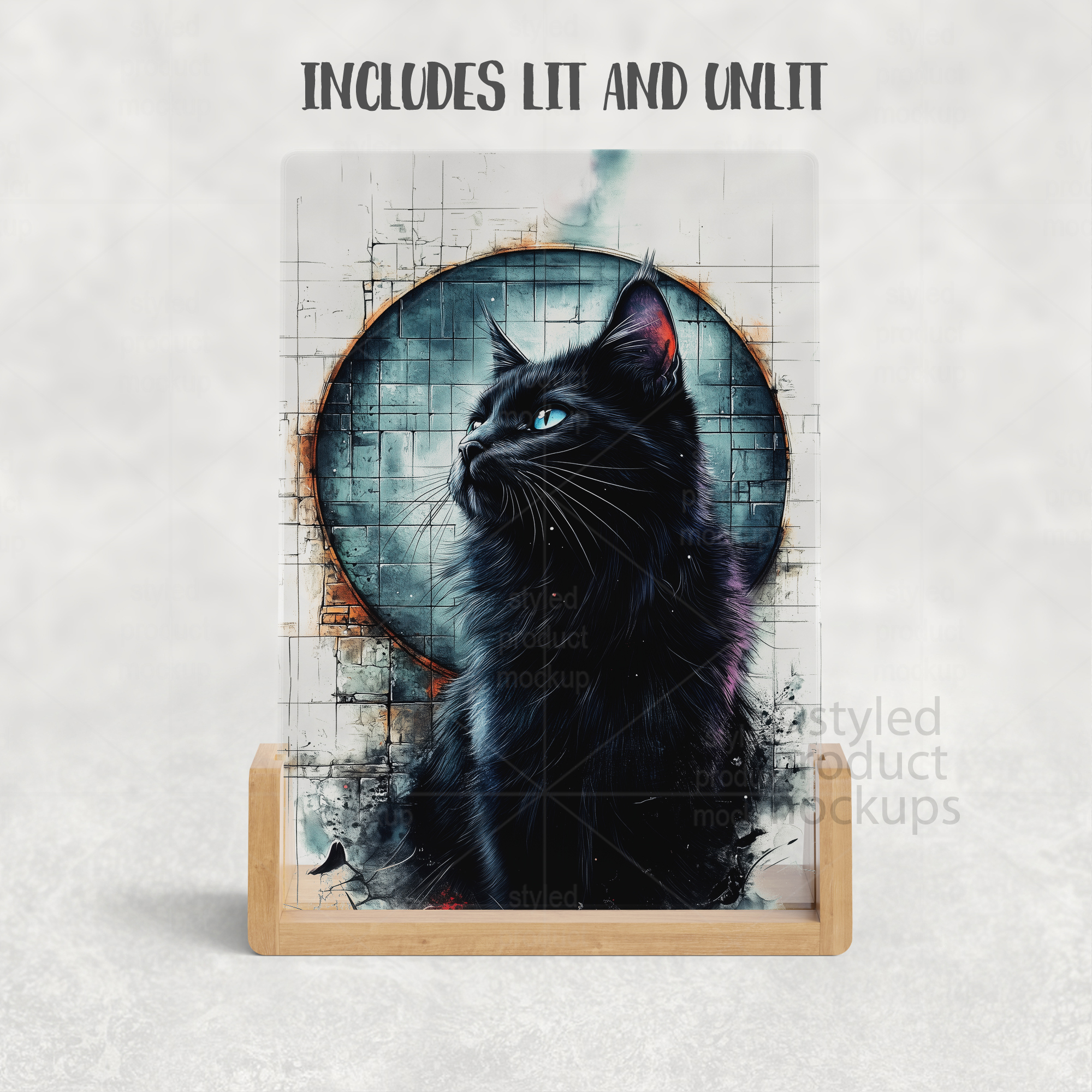 LED Acrylic Plaque Mockup