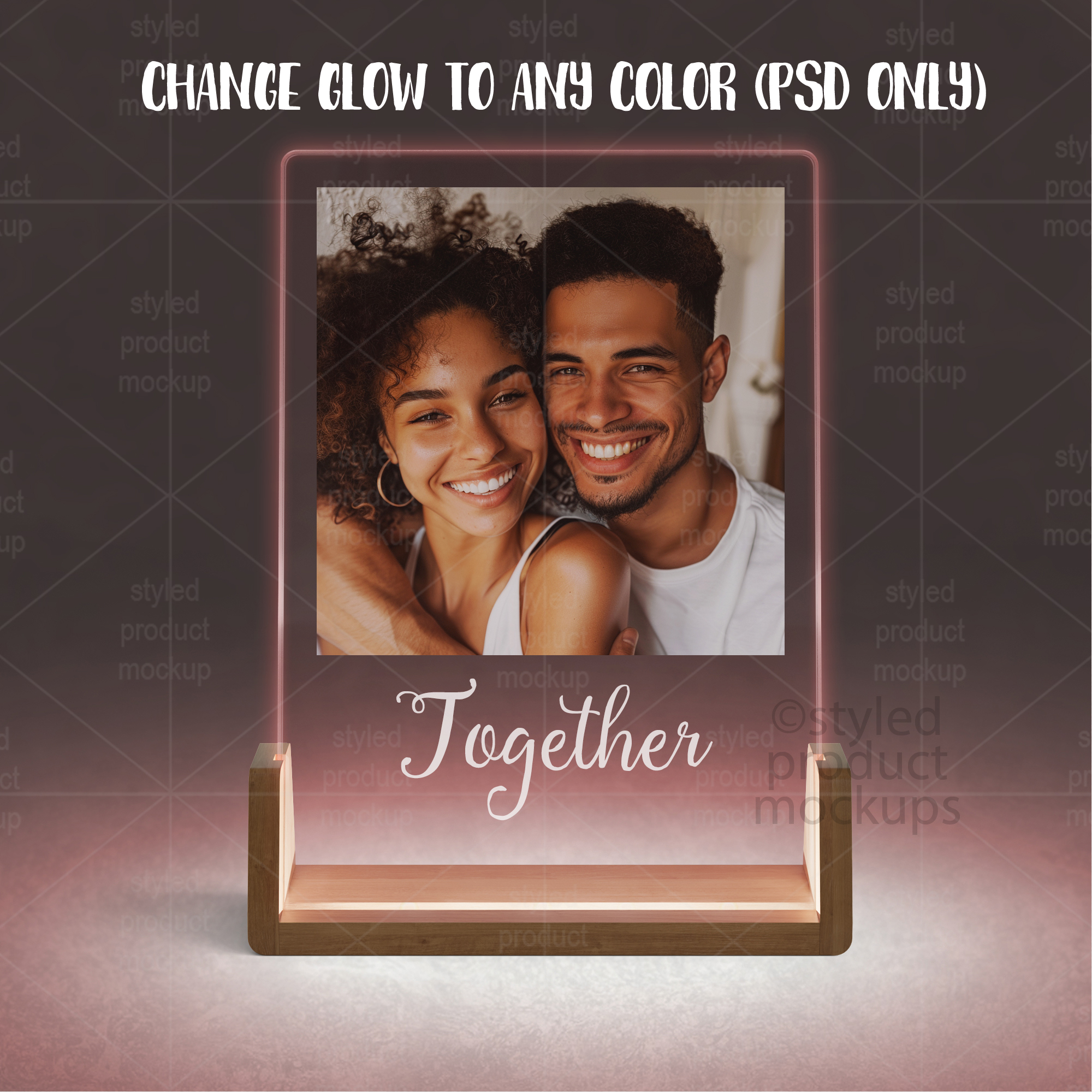LED Acrylic Plaque Mockup