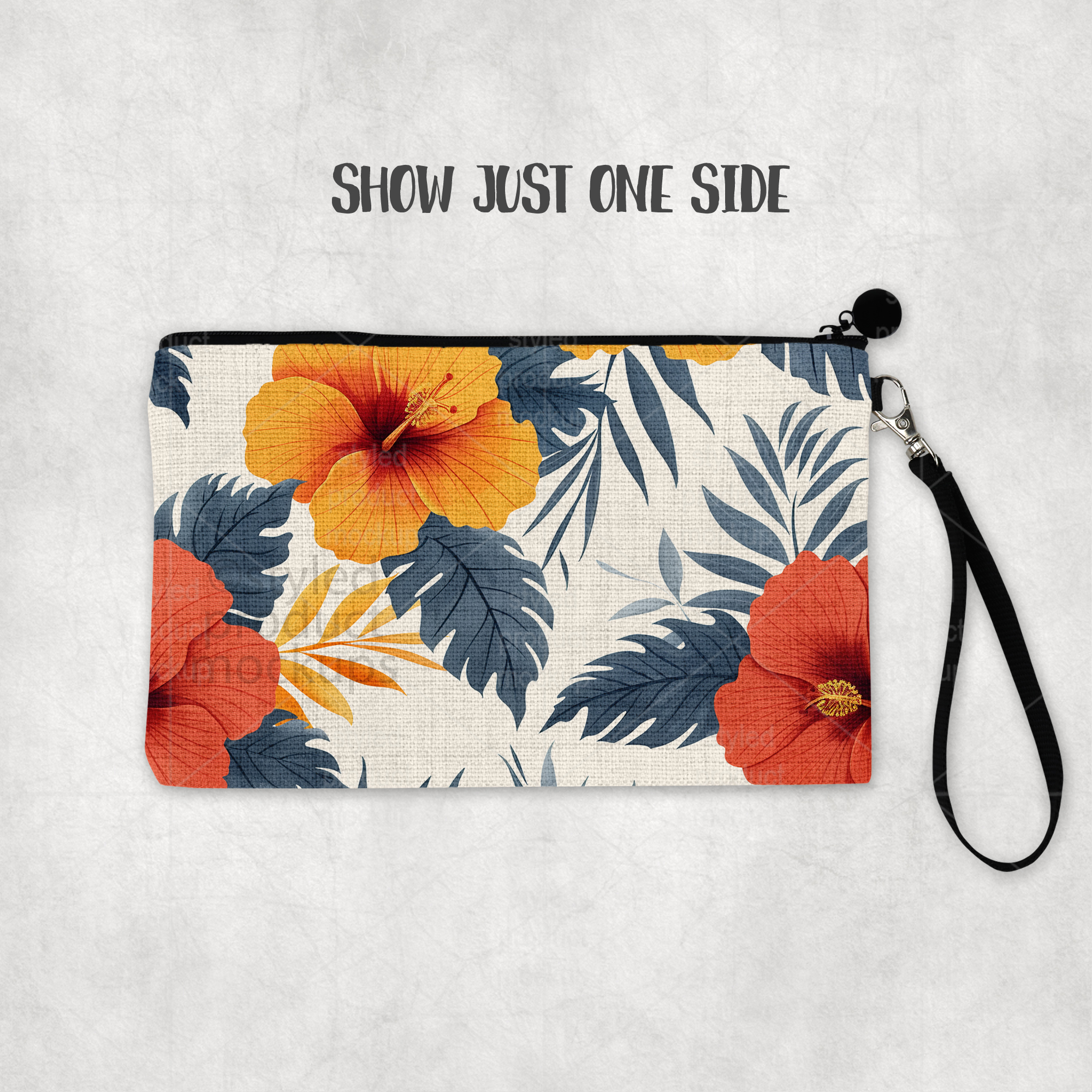 Sublimation Linen Zipper Bag Mockup