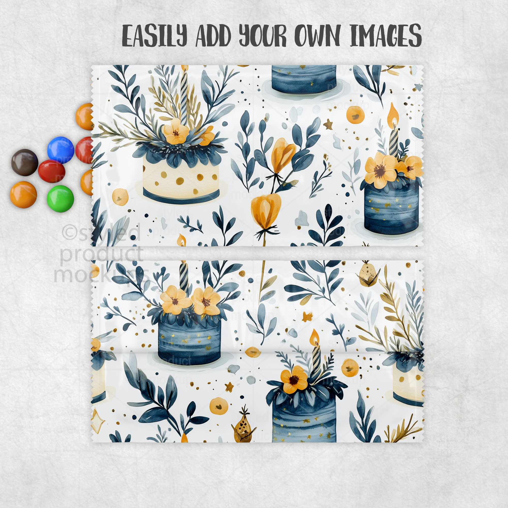 M&M Candy Label Mockup