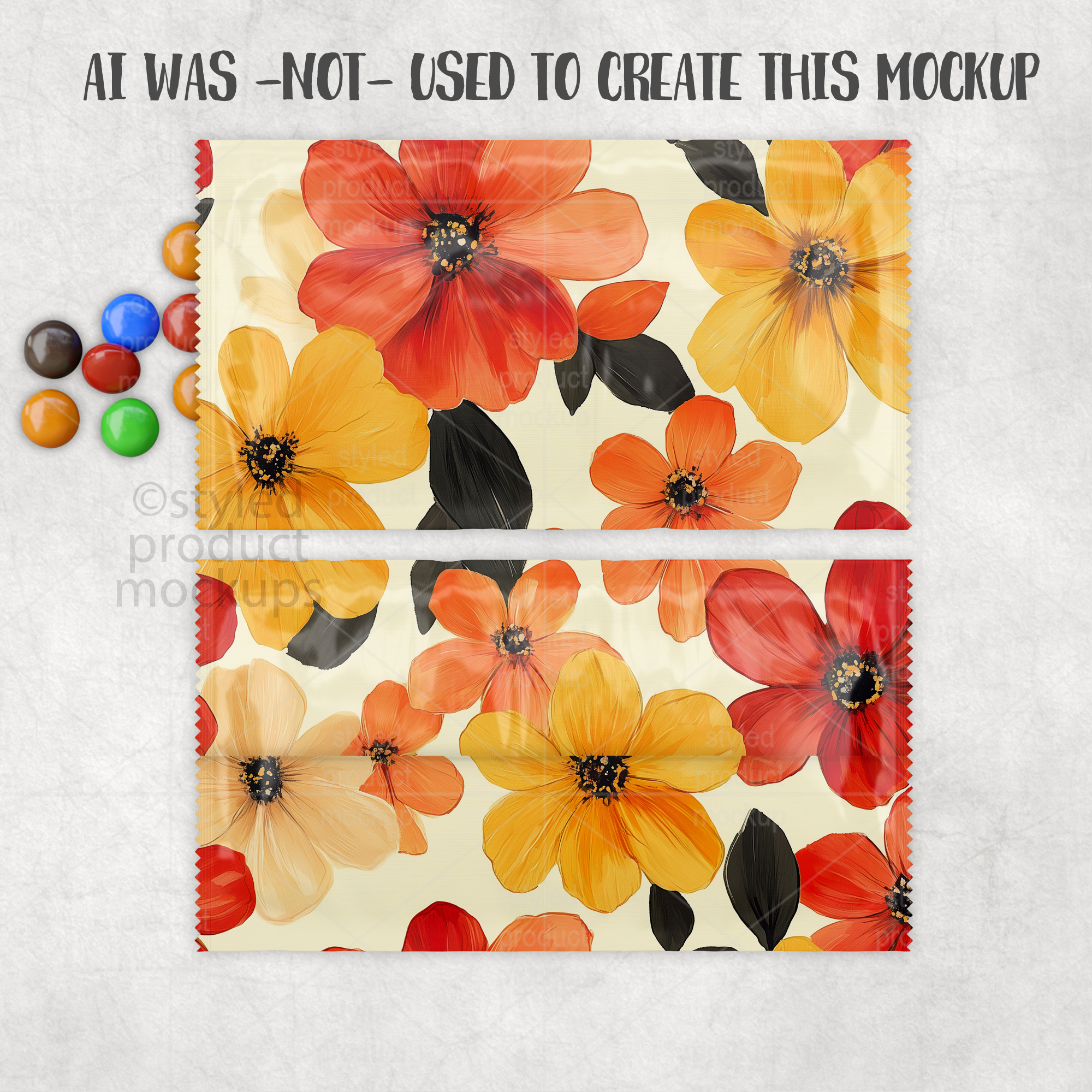 M&M Candy Label Mockup