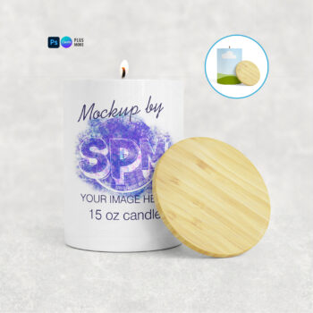 15oz Candle Jar Mockup