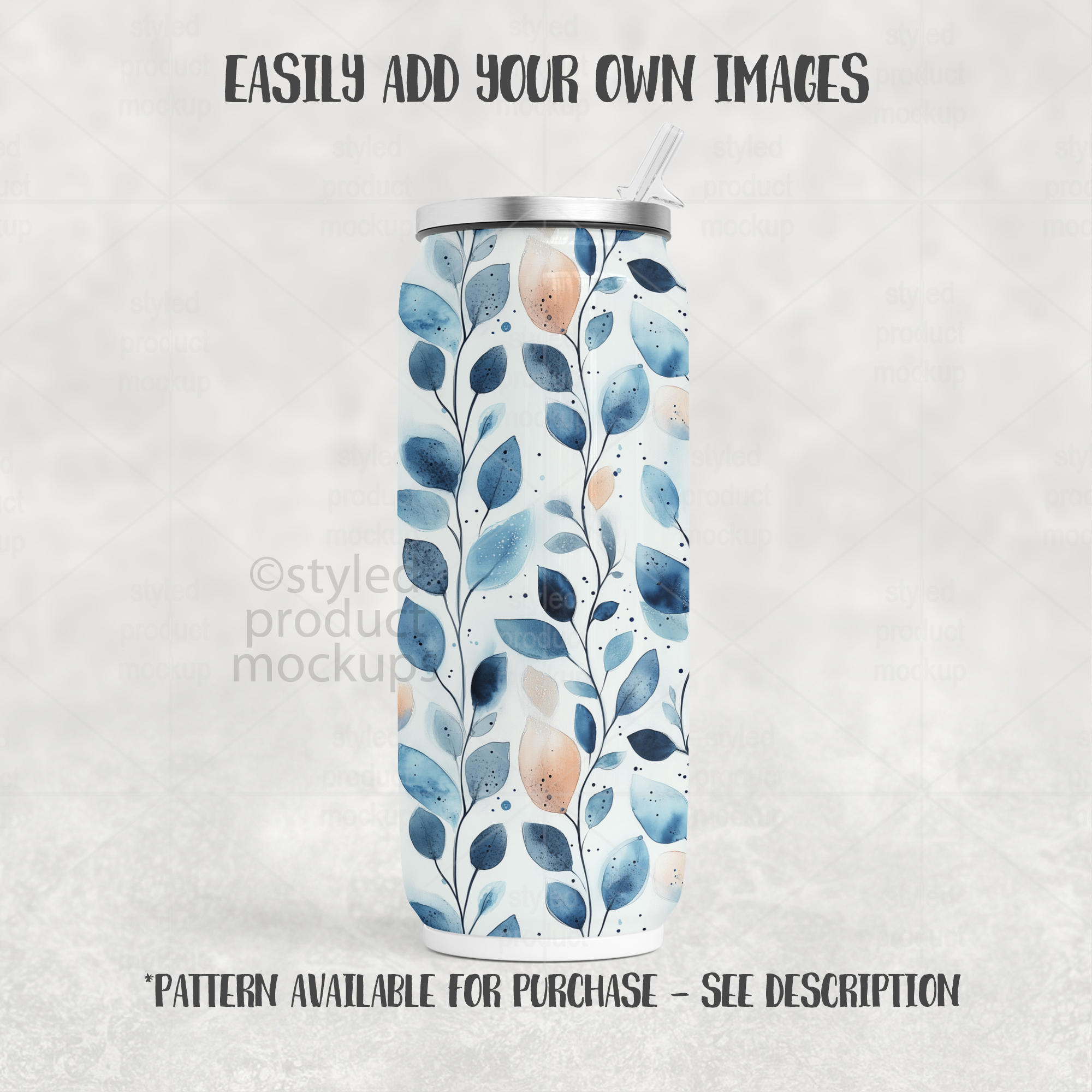 17oz Can Shaped Tumbler Mockup