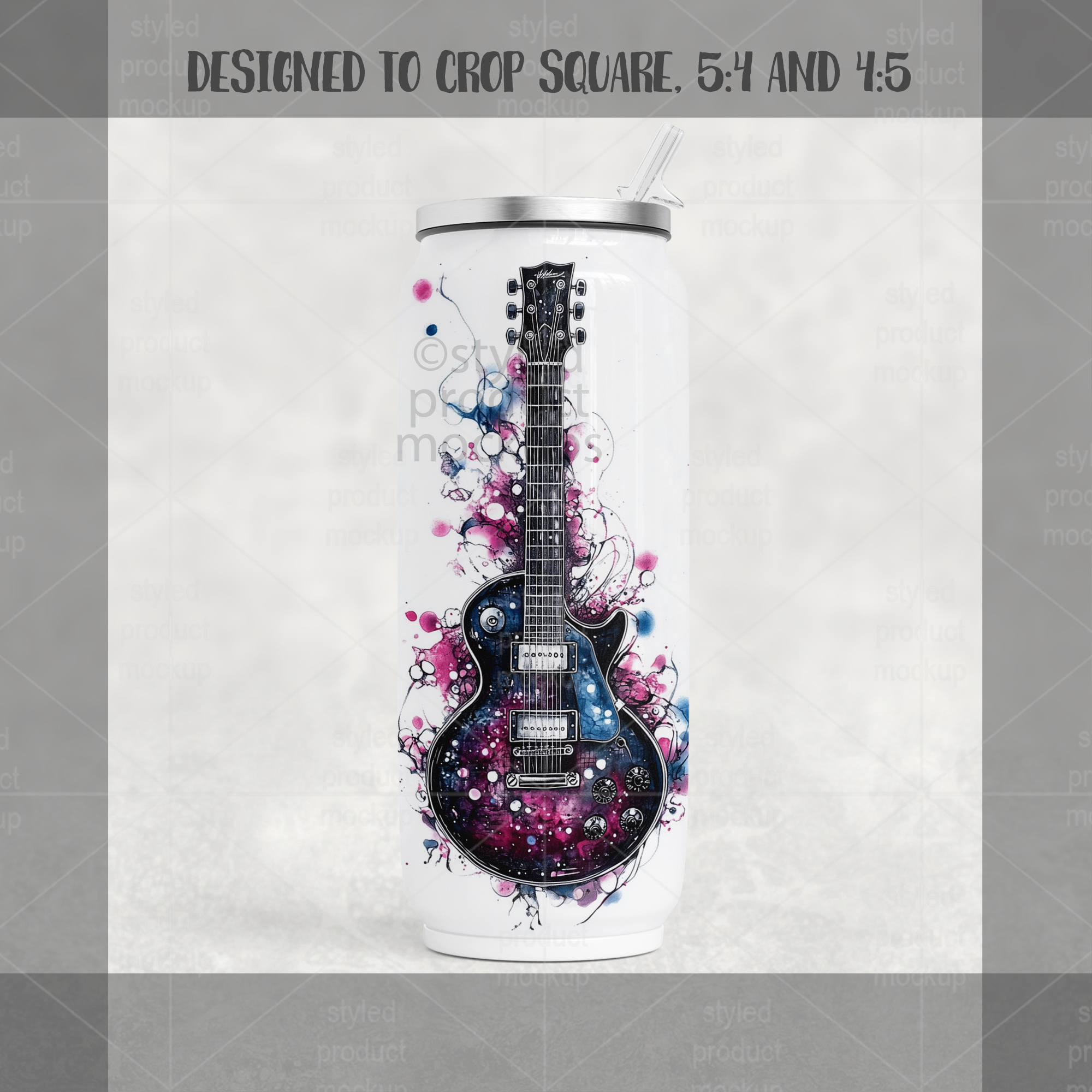 17oz Can Shaped Tumbler Mockup