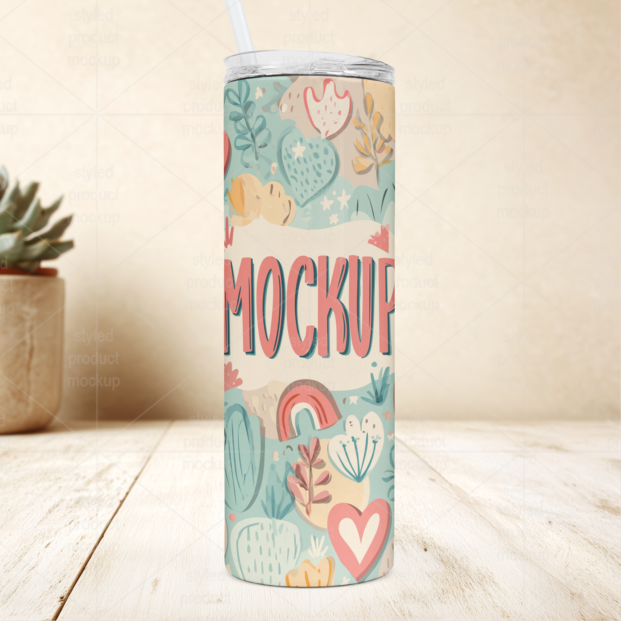 20oz Skinny Tumbler Mockup Bundle