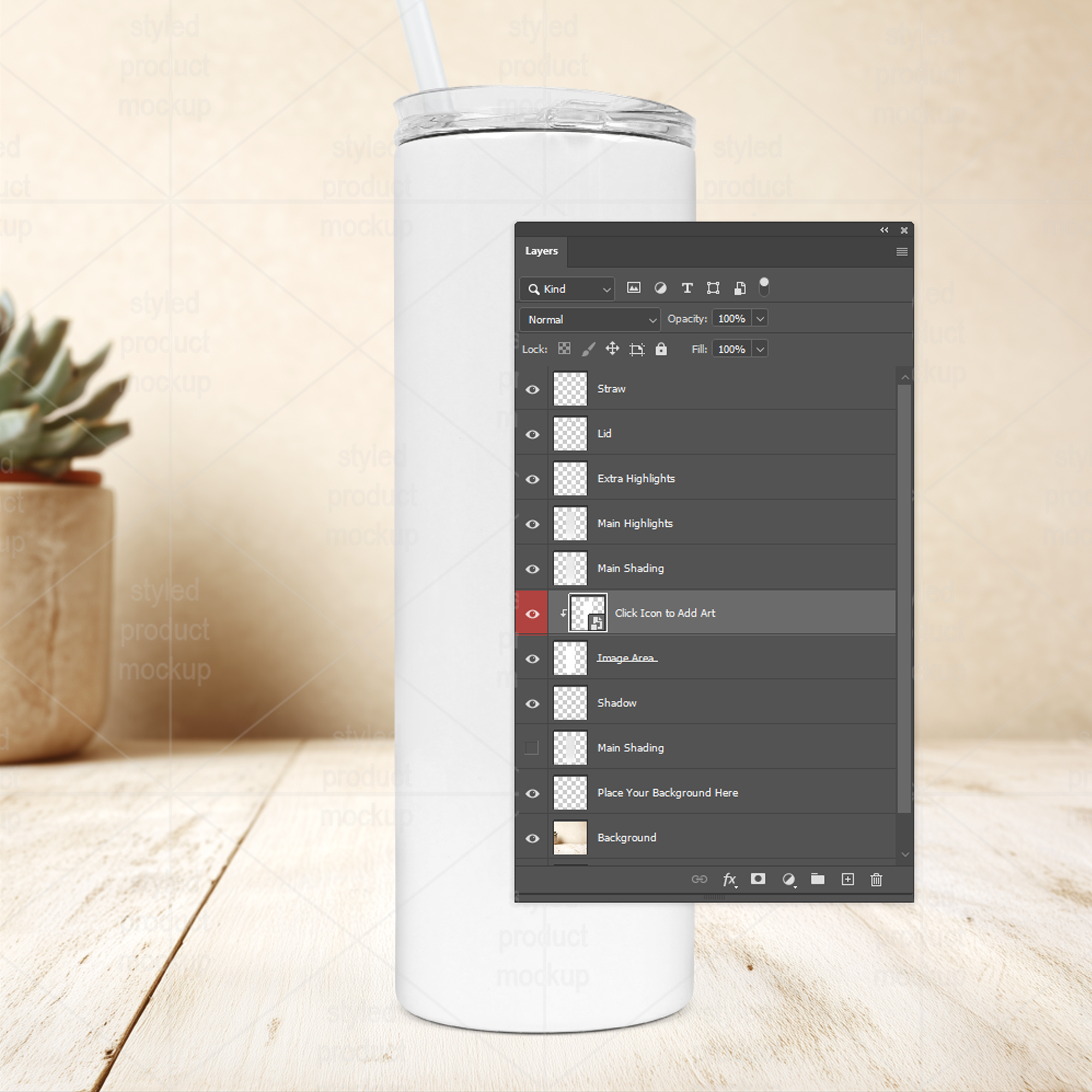 20oz Skinny Tumbler Mockup Bundle