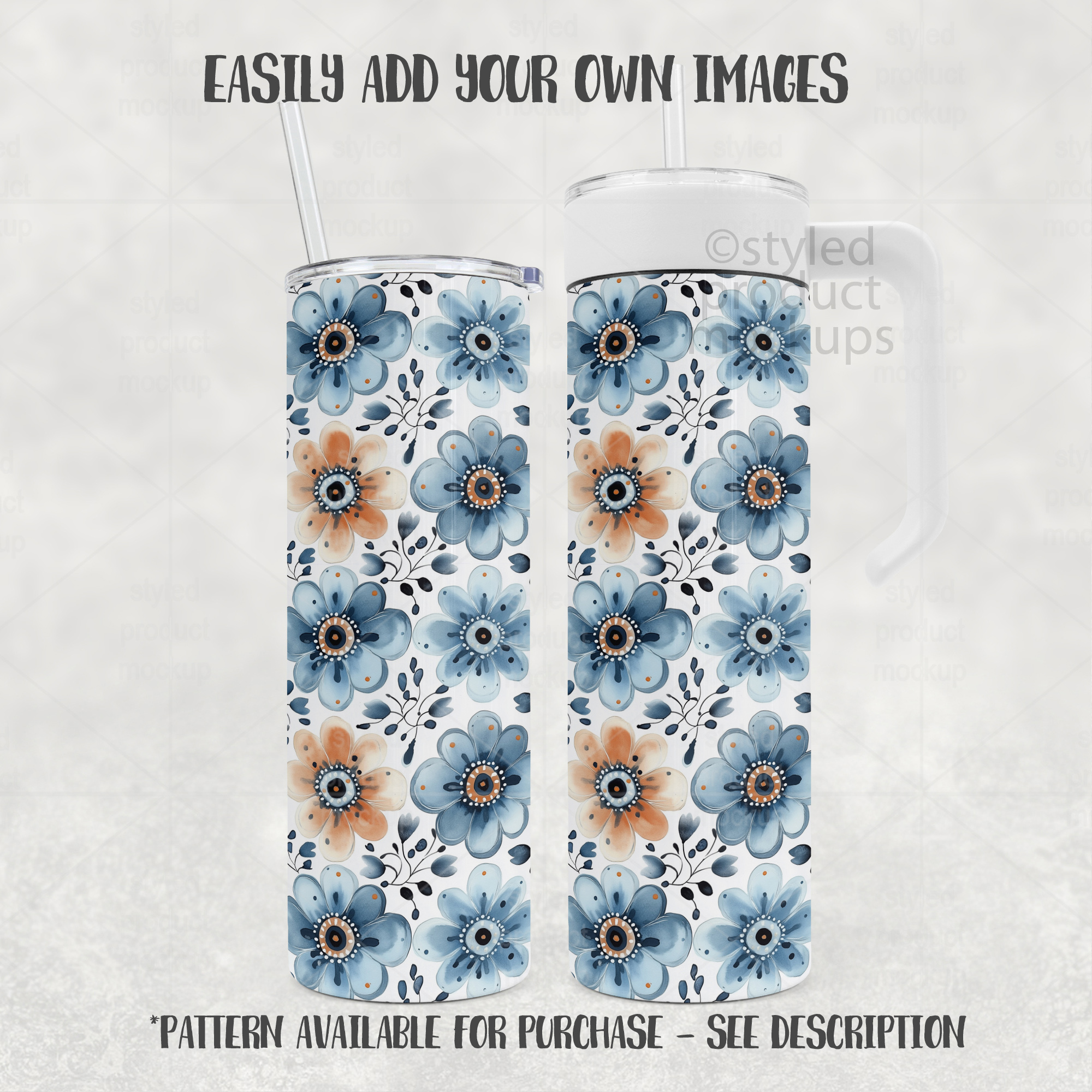 20oz Handle Tumbler Mockup
