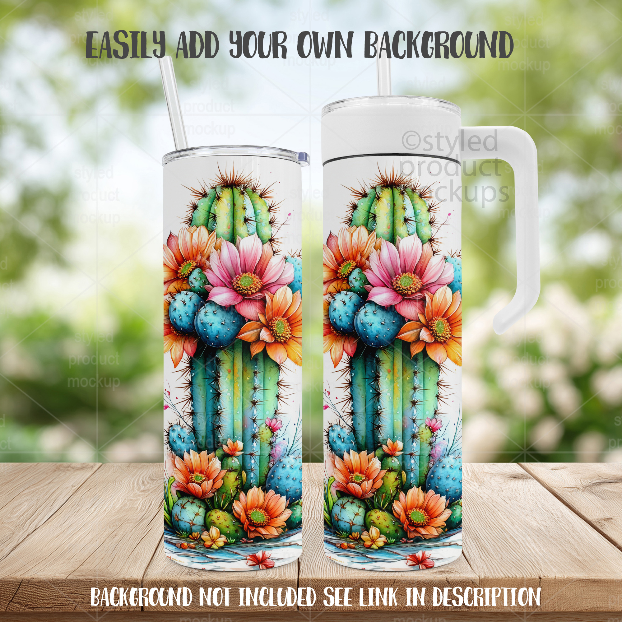 20oz Handle Tumbler Mockup